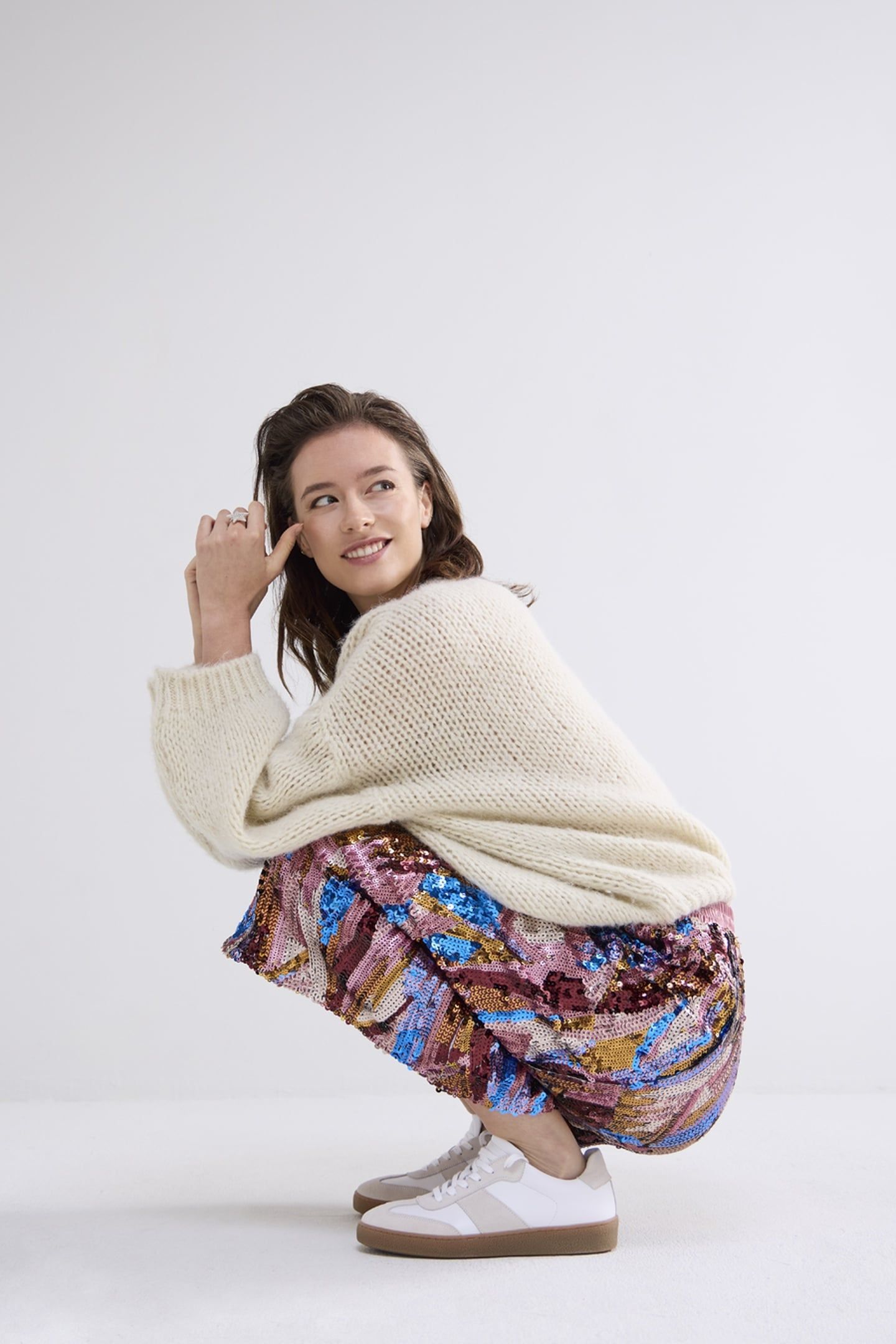 SKIRT WAVE SEQUINS MULTI 3