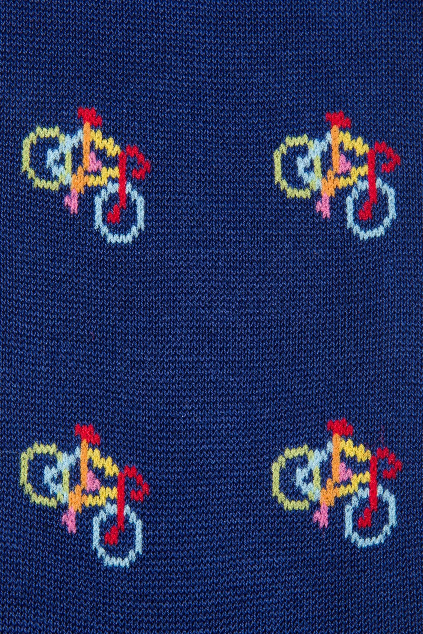 MEN SOCK BIKE NAVY 3