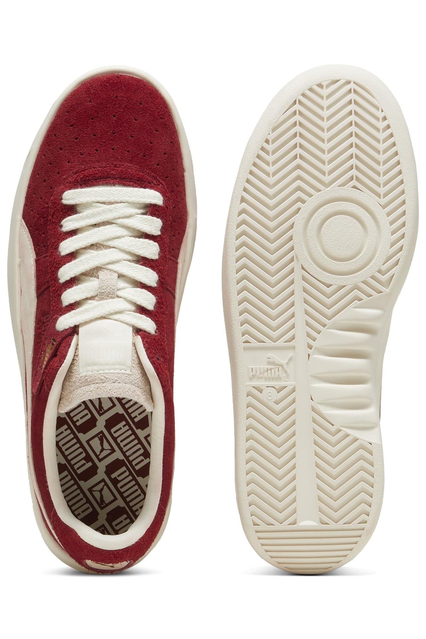 UNISEX GV SPECIAL SUEDE INTENSE RED-FROSTED IVORY 7