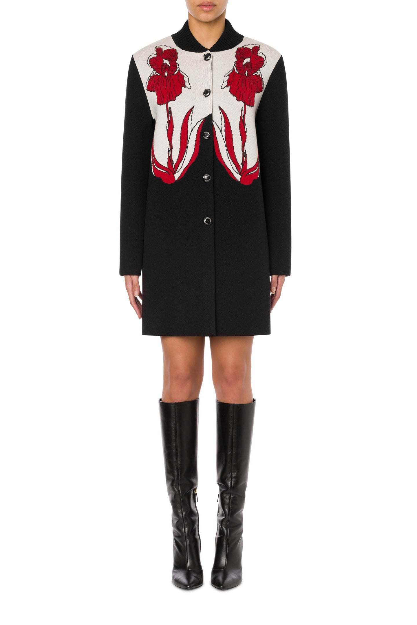 IRIS PURE WOOL COAT BLACK 1