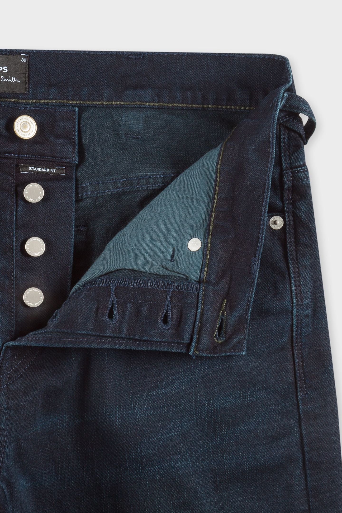 MENS STANDARD FIT JEAN OVER DYED NAVY + WASH 6