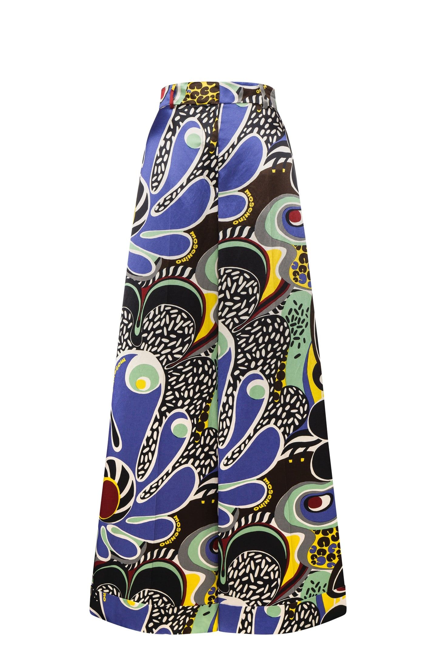 PSYCHEDELIC PRINT PALAZZO TROUSERS BLACK 3