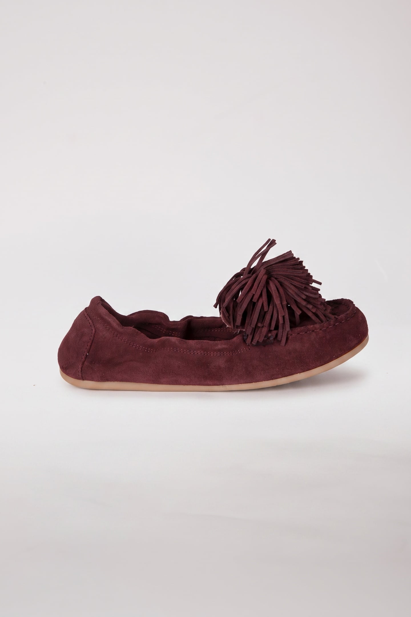 LACY POM POM LOAFER RED 1