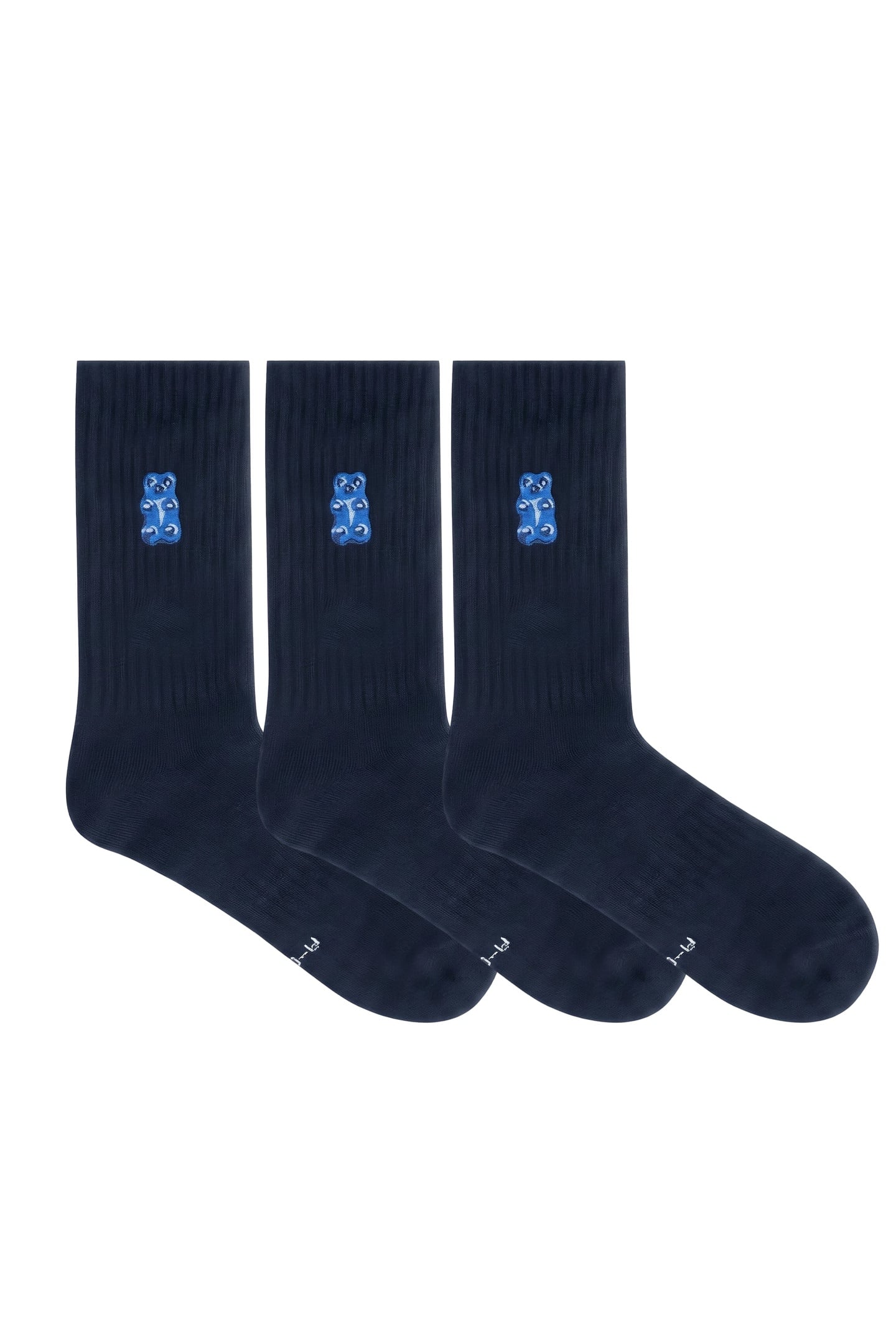A-DAM 3-PACK CREW SOCKS GUMMY BEAR NAVY BLAZER 1