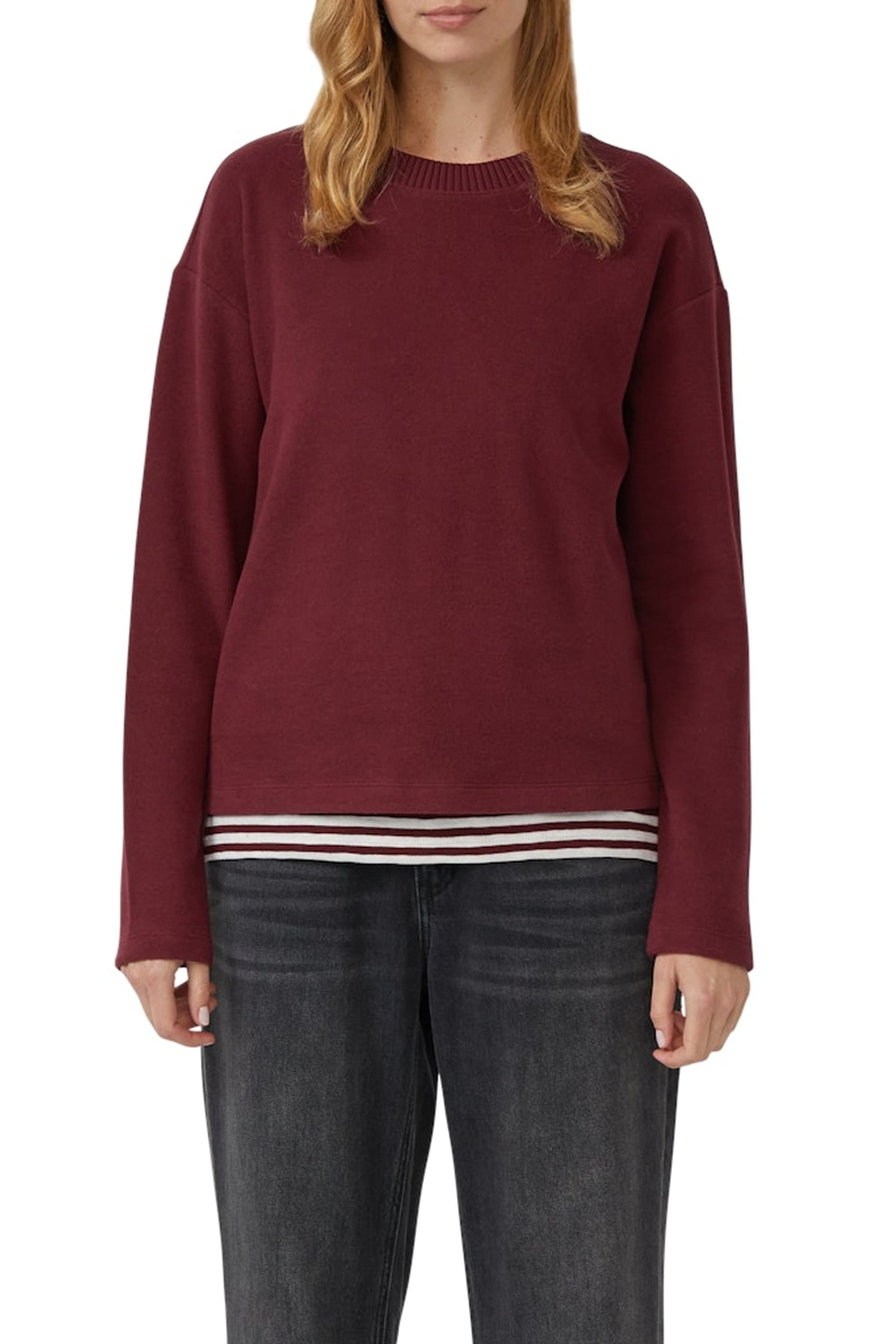 S.OLIVER SWEATSHIRTS BURGUNDY 1