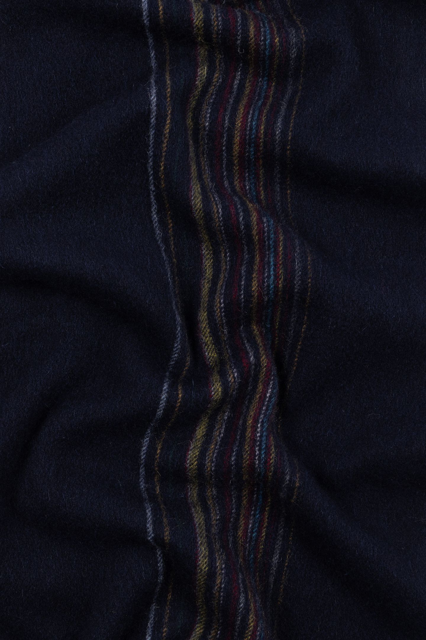 MEN SCARF OFFSET SIGNATR NAVY 6