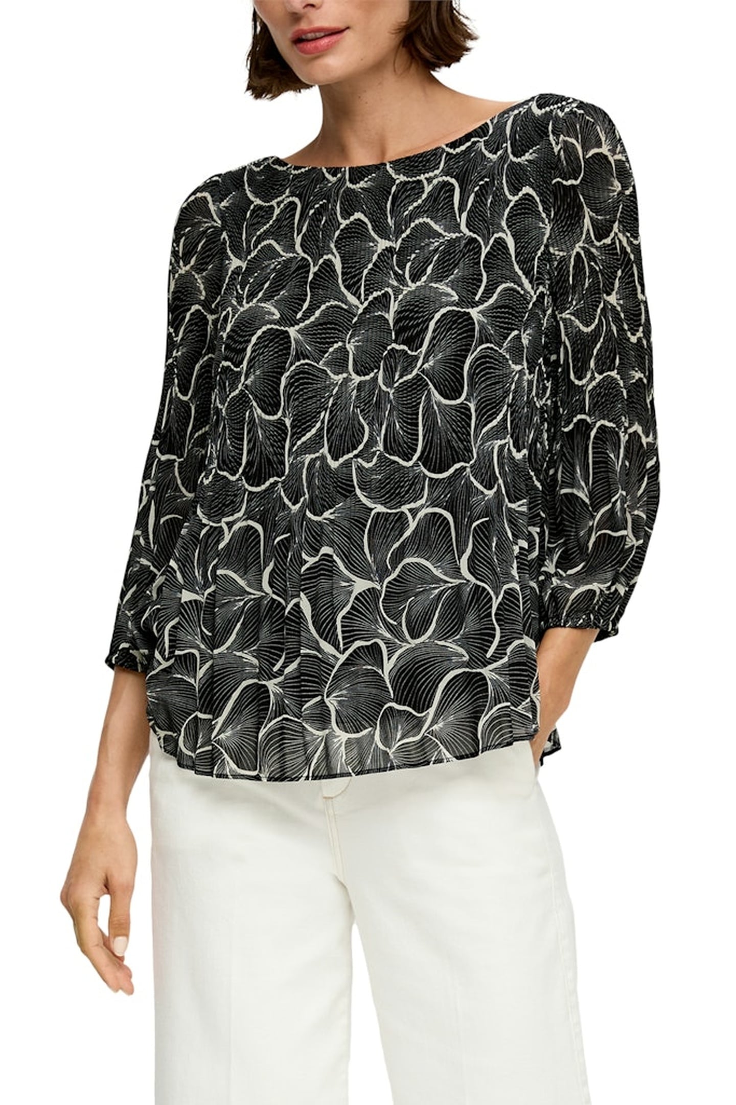 S.OLIVER BLOUSES BLACK 1