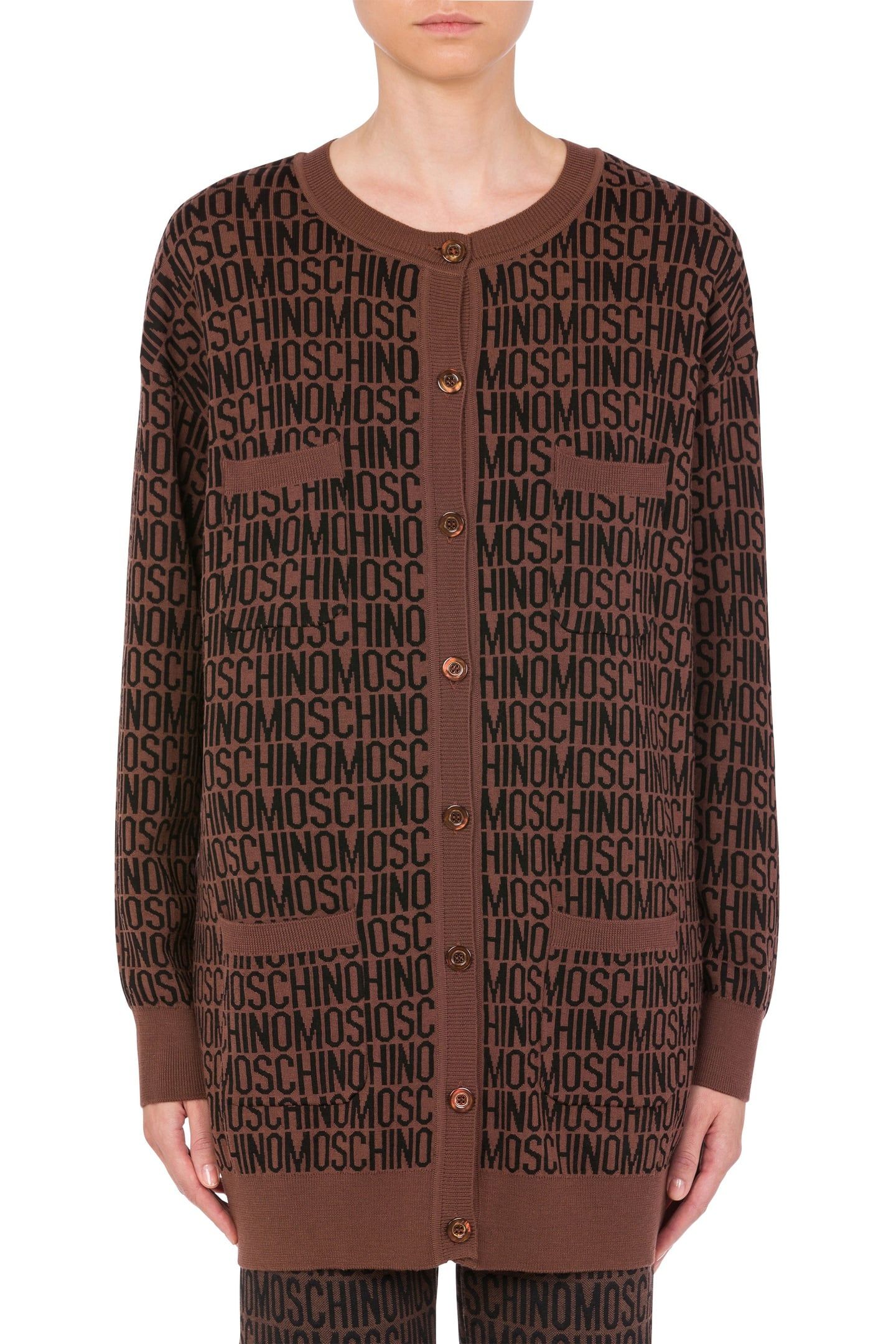 KNITTED JACKET BROWN 1
