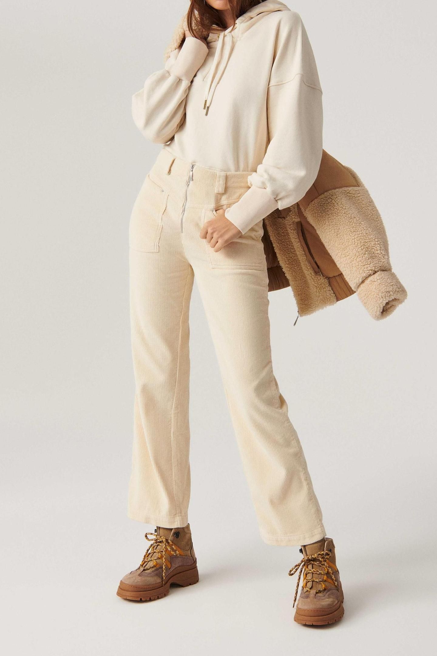 FLARE TROUSERS ECRU 1