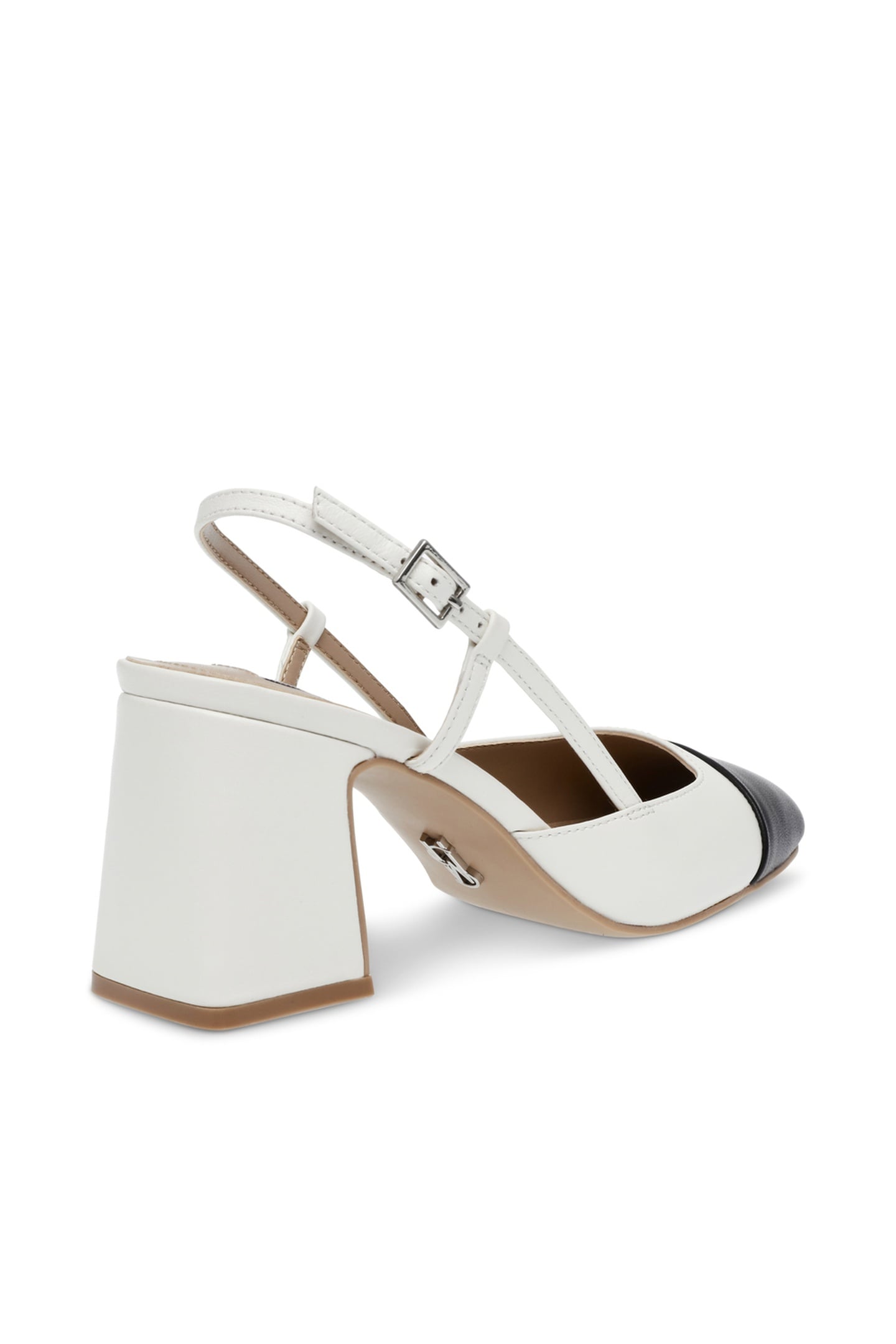 ZEINA PUMPS COCONUT MILK/BLACK 3