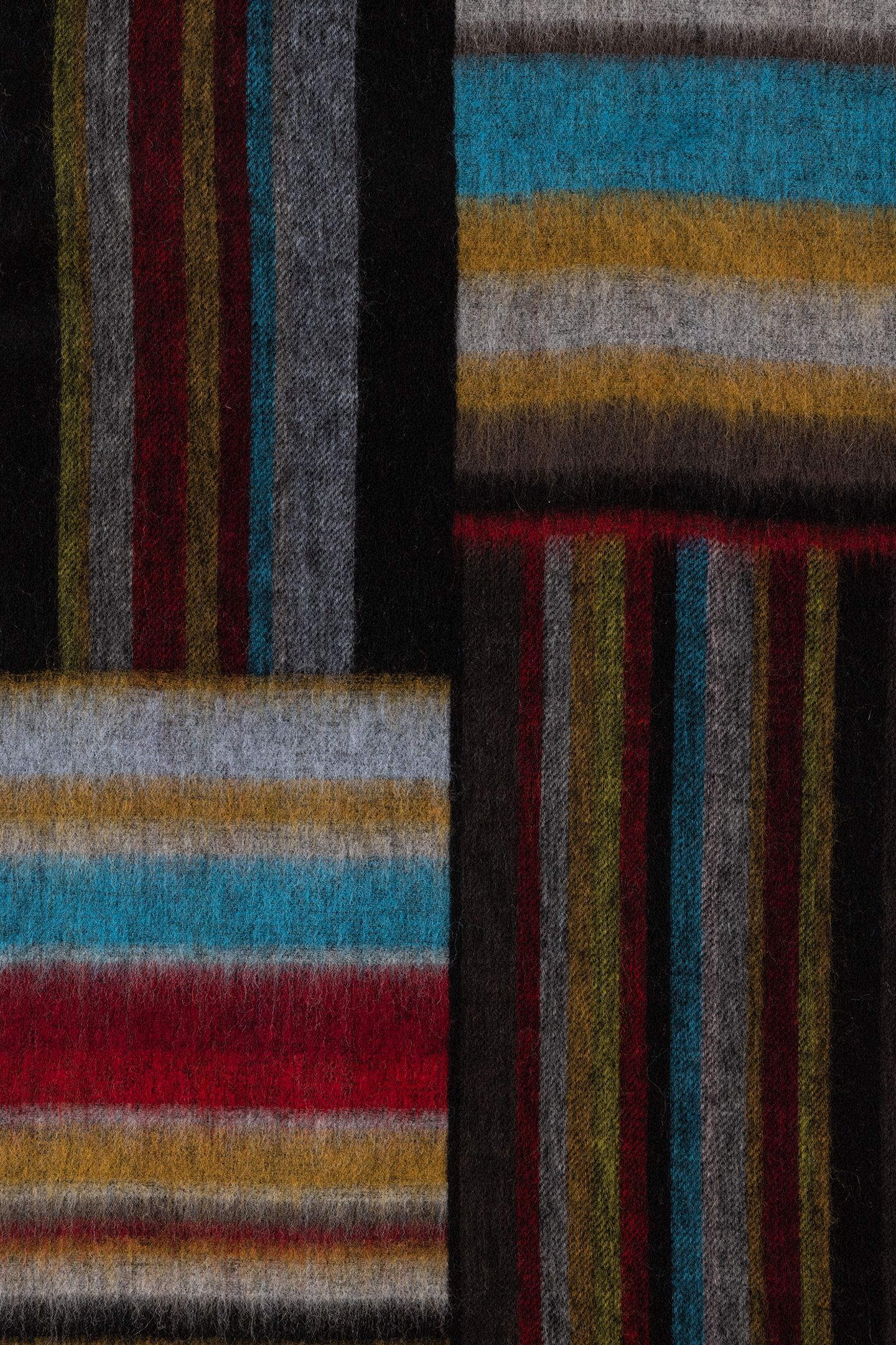 MEN SCARF SIGNATR MASH UP MULTI COLOURED 6