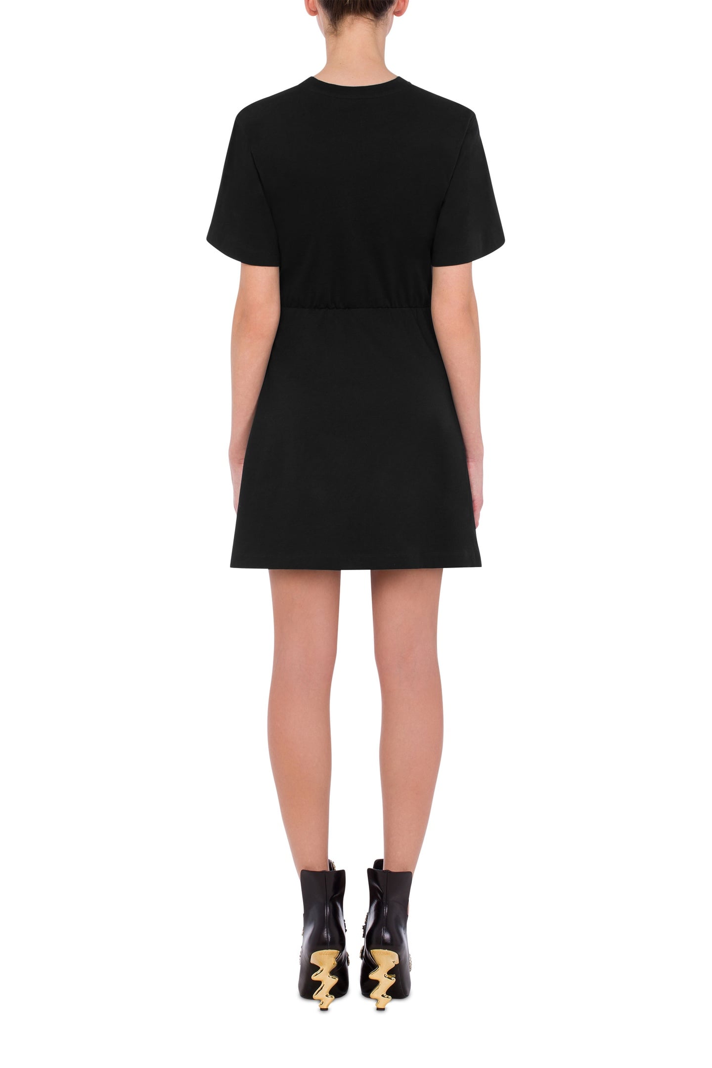 JEWEL FLOWER ORGANIC JERSEY DRESS BLACK 2