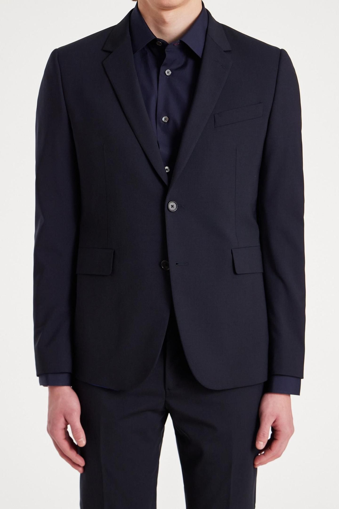 MENS SLIM FIT 2 BUTTON SUIT VERY DARK NAVY 5