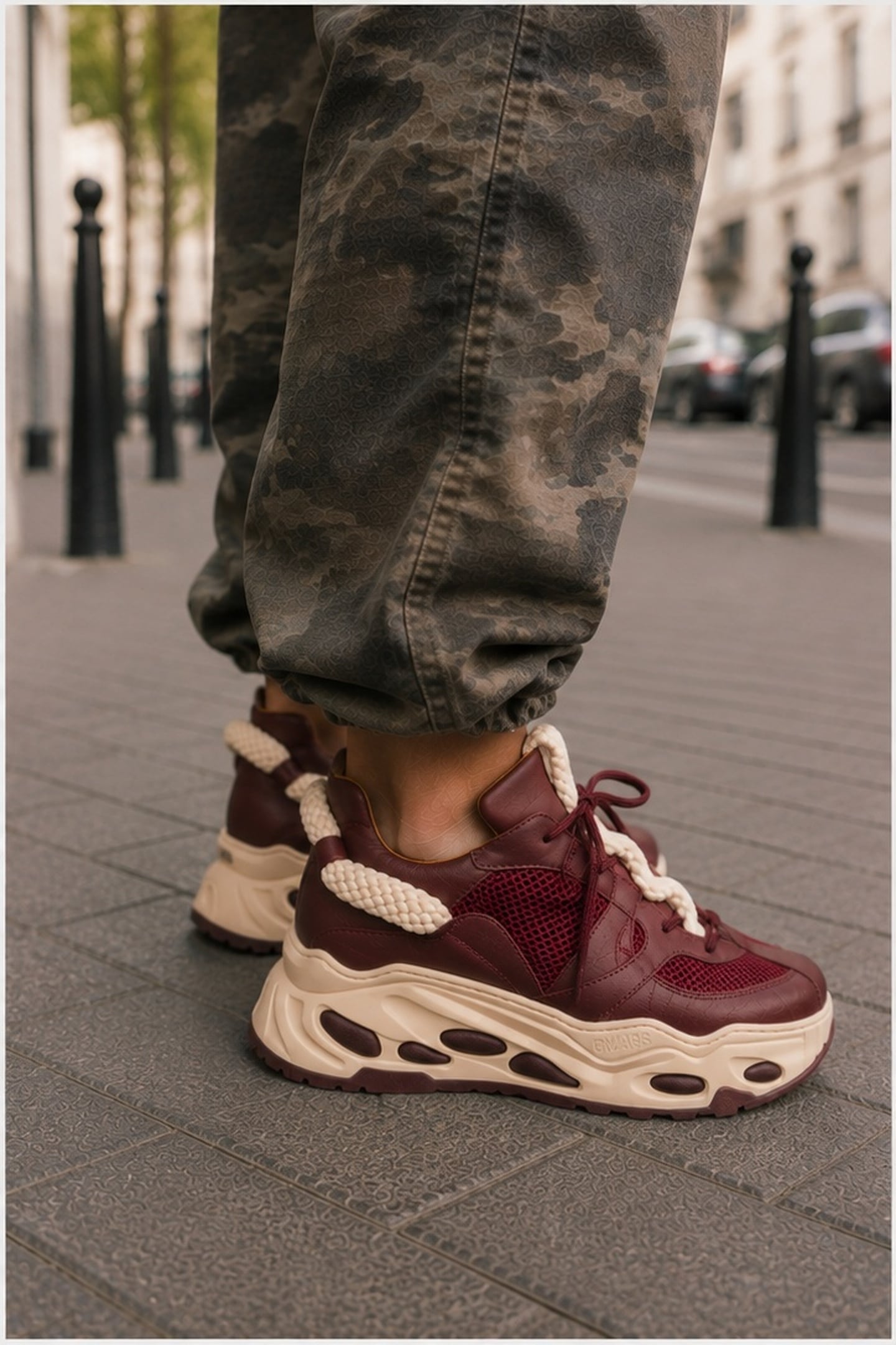 LUNA BORDEAUX / OFF WHITE 3