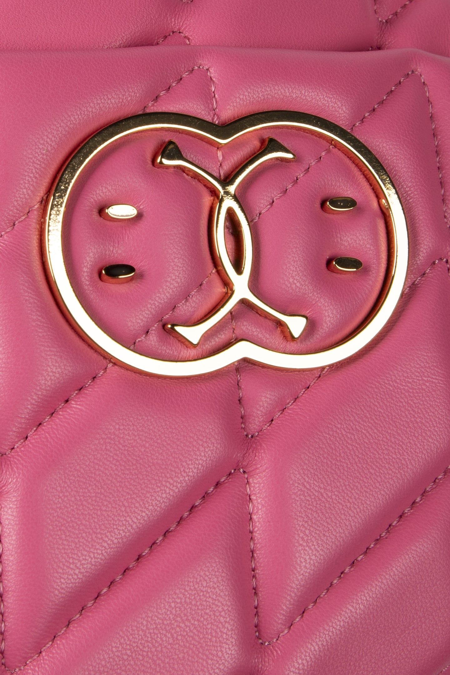 DOUBLE SMILEY® QUILTED ROUND BAG PURPLE 4