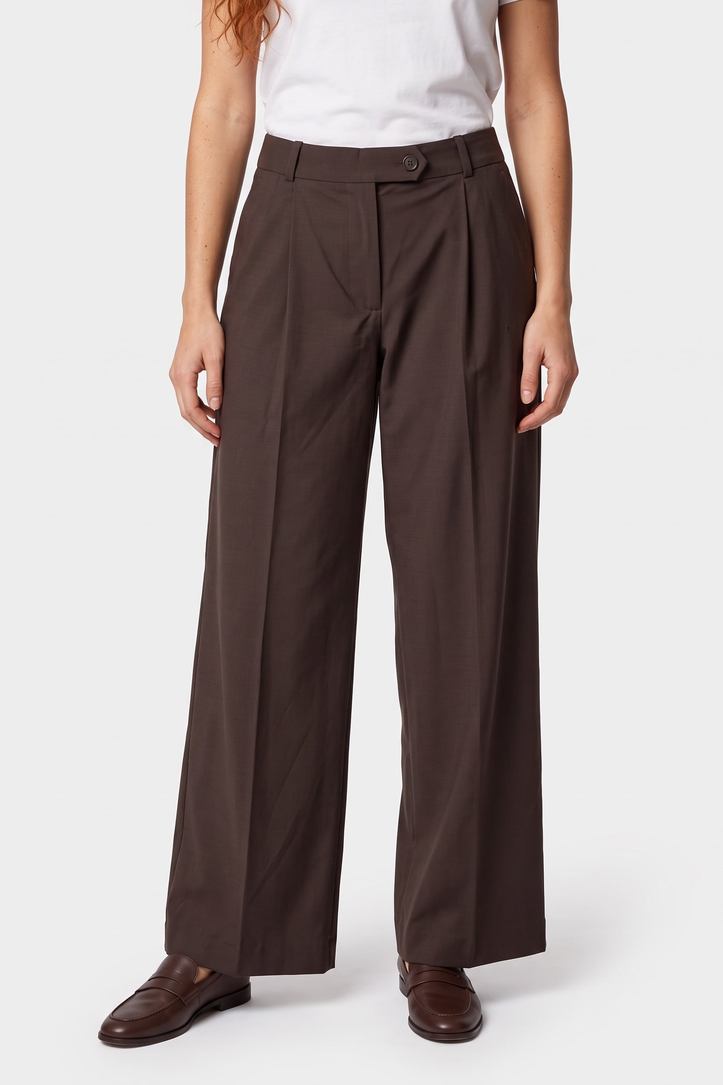 EIJA PLAIN WOOL BROWN 1