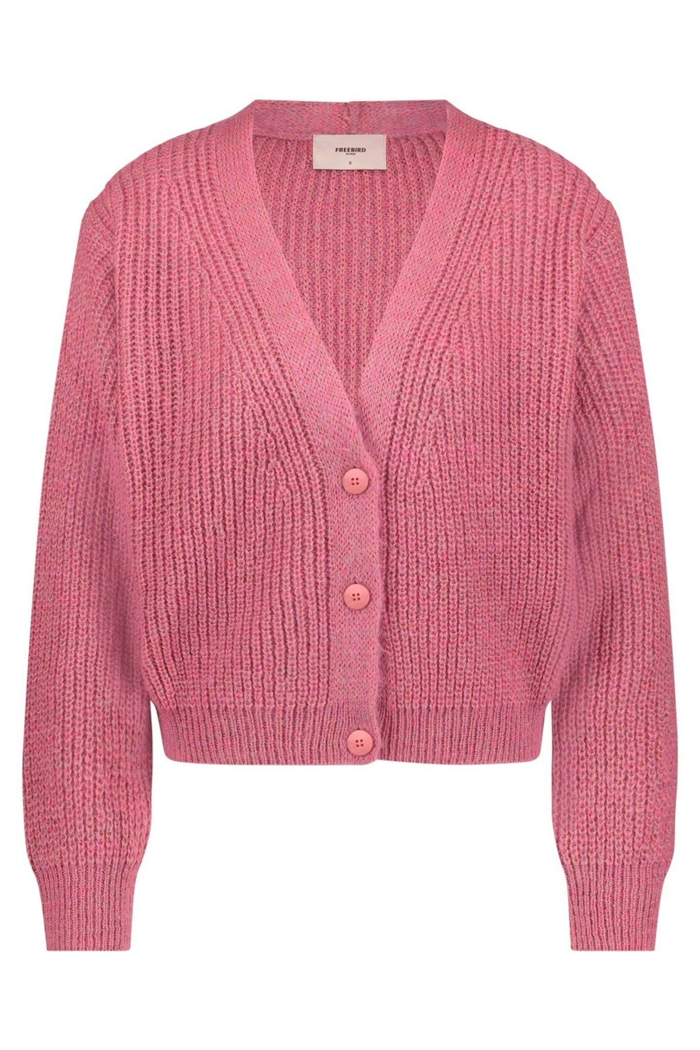 PARKER CARDIGAN PINK MELANGE 2