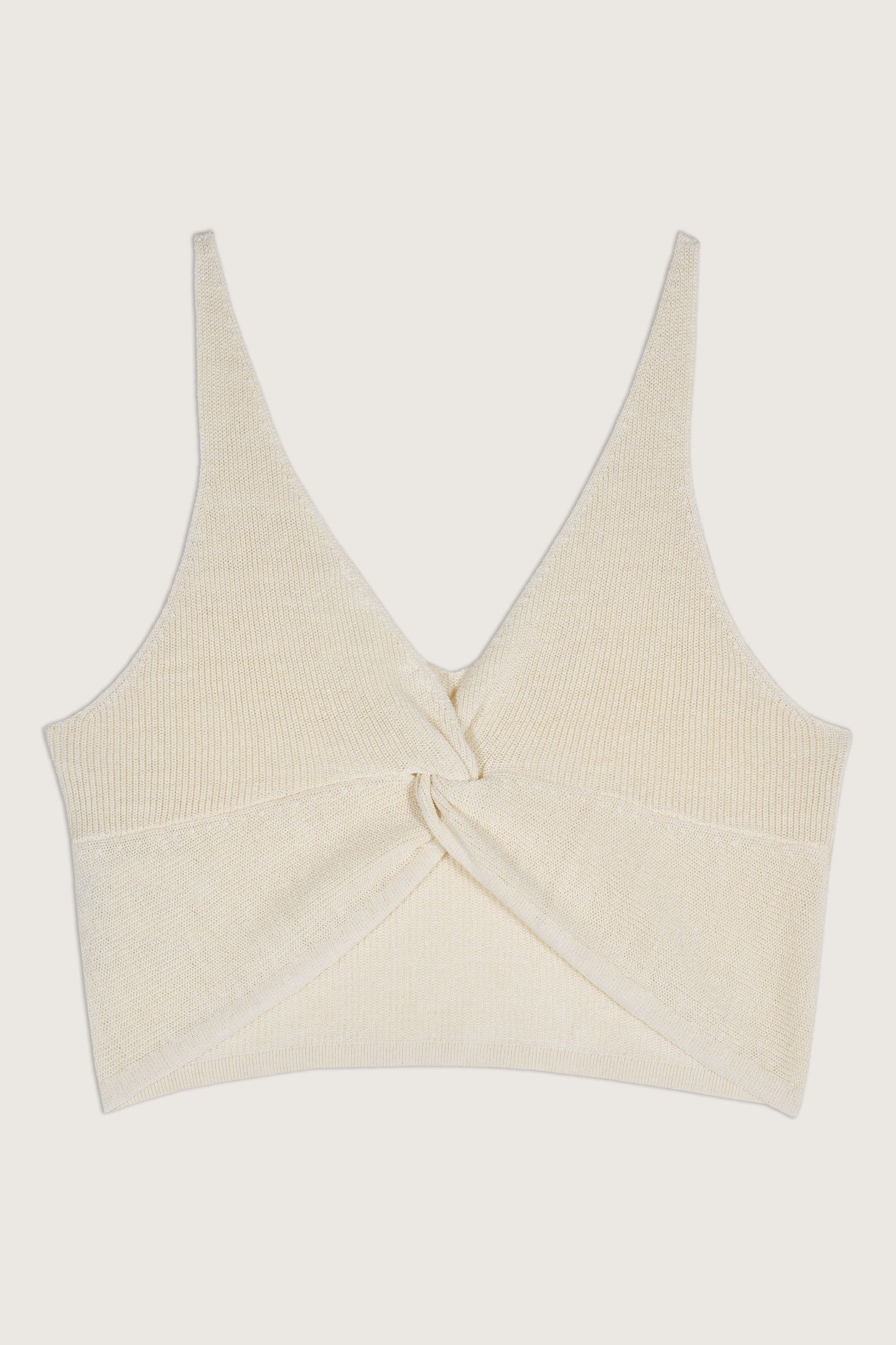 SLEEVELESS KNIT ECRU 3
