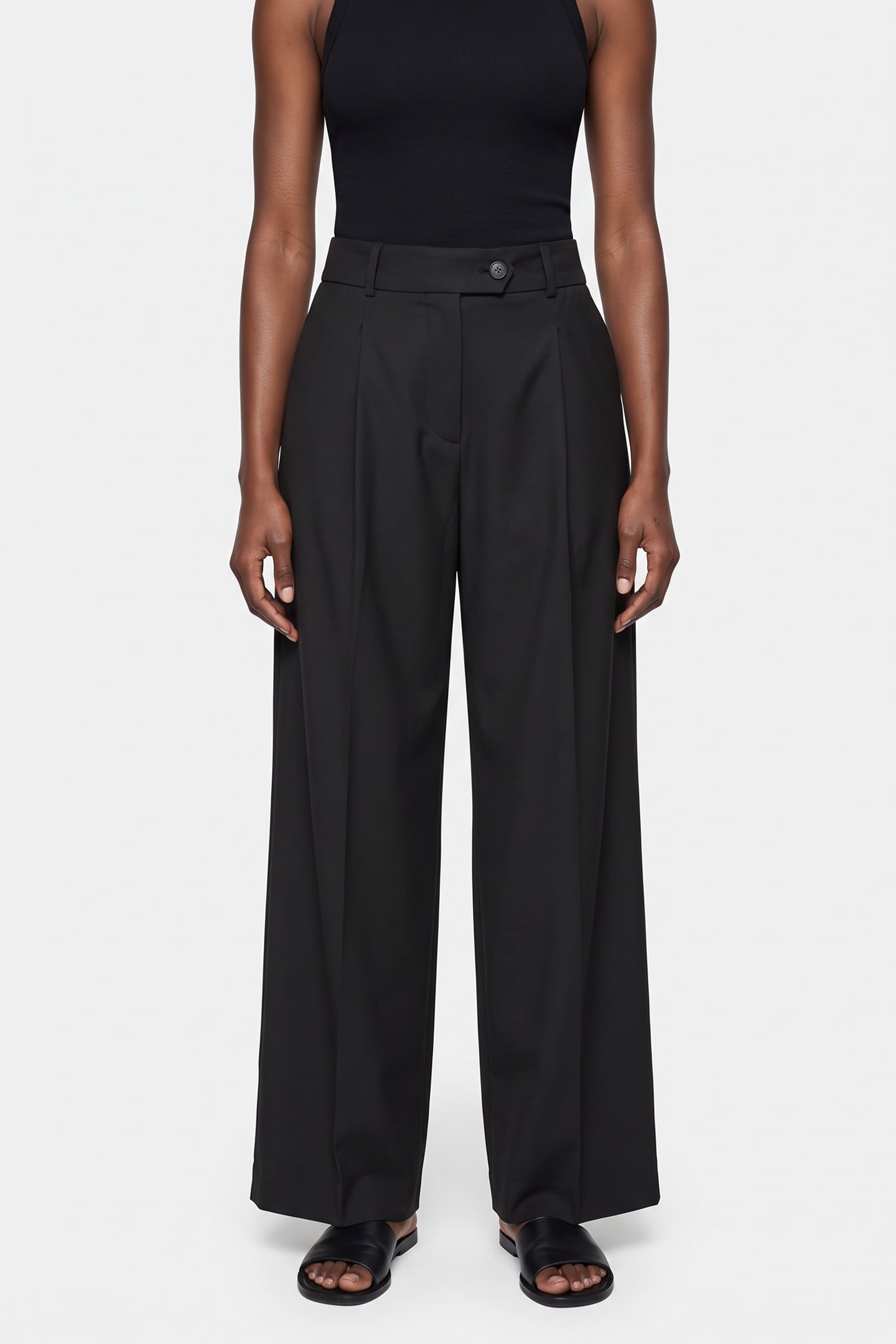 EIJA PLAIN WOOL BLACK 1