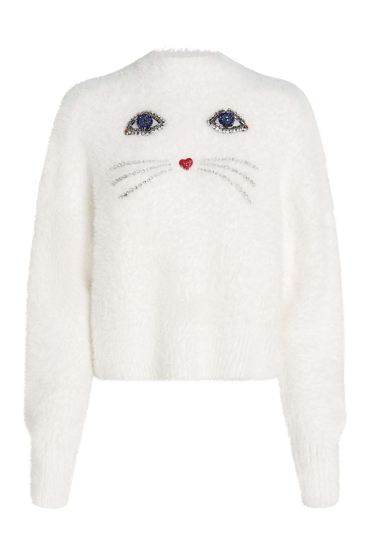 CHOUPETTE FLUFFY KNIT WHITE 5