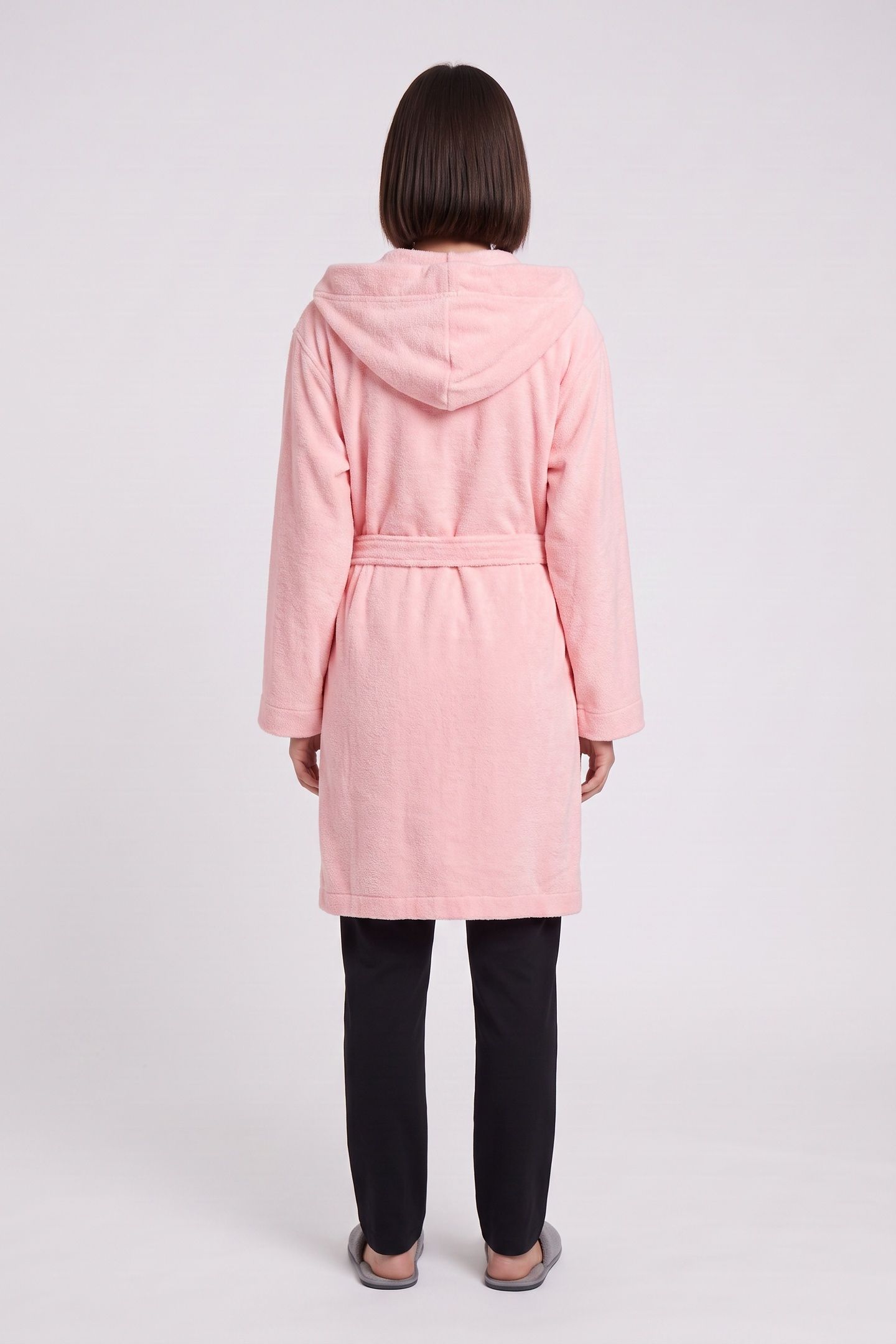 BEACH TOWEL BATHROBE PINK 2