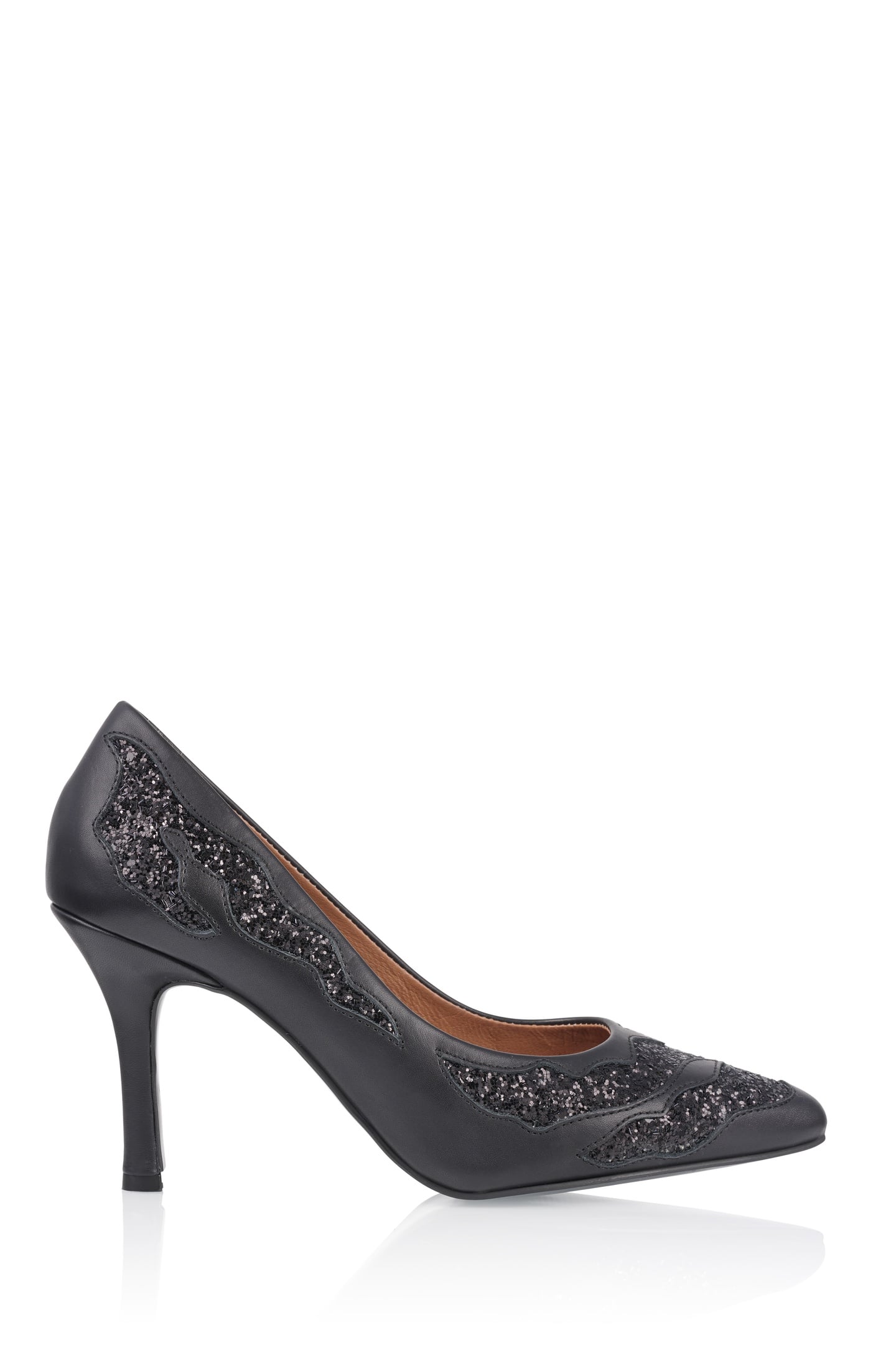 MYKONOS FLAMES GLITTER BLACK 1
