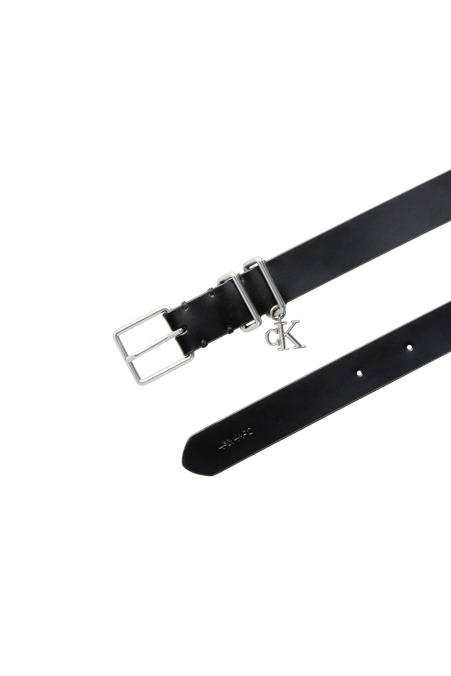MONOGRAM CHARM KEEP BELT BLACK/ANTIQUE NICKEL 2