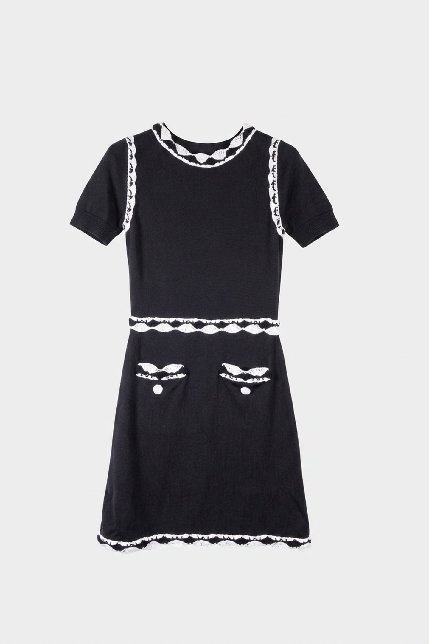KNIT DRESS BLACK 3