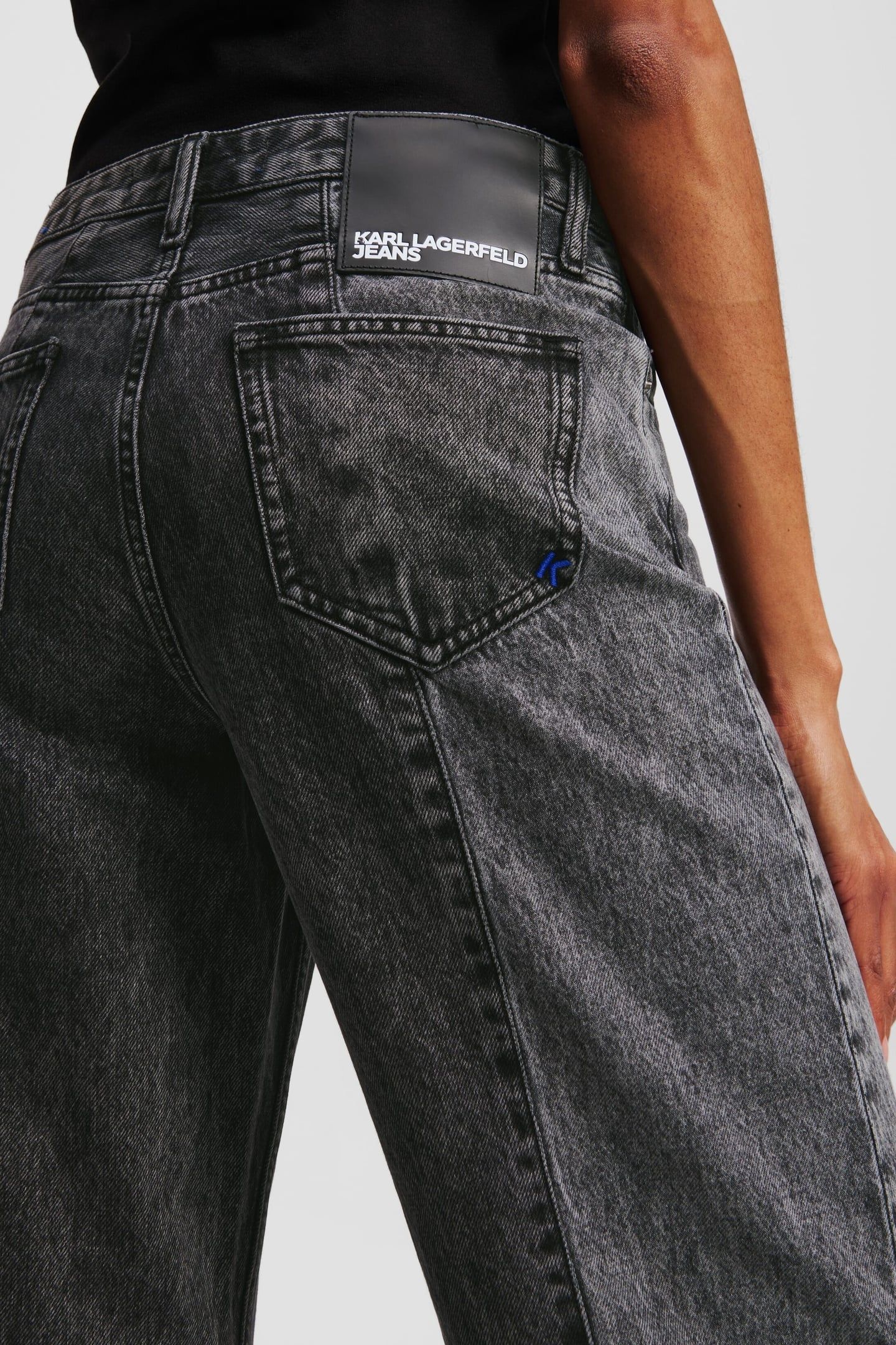 KLJ MR RELAXED BLOCKED DENIM WASHED BLACK BLOCKED 6