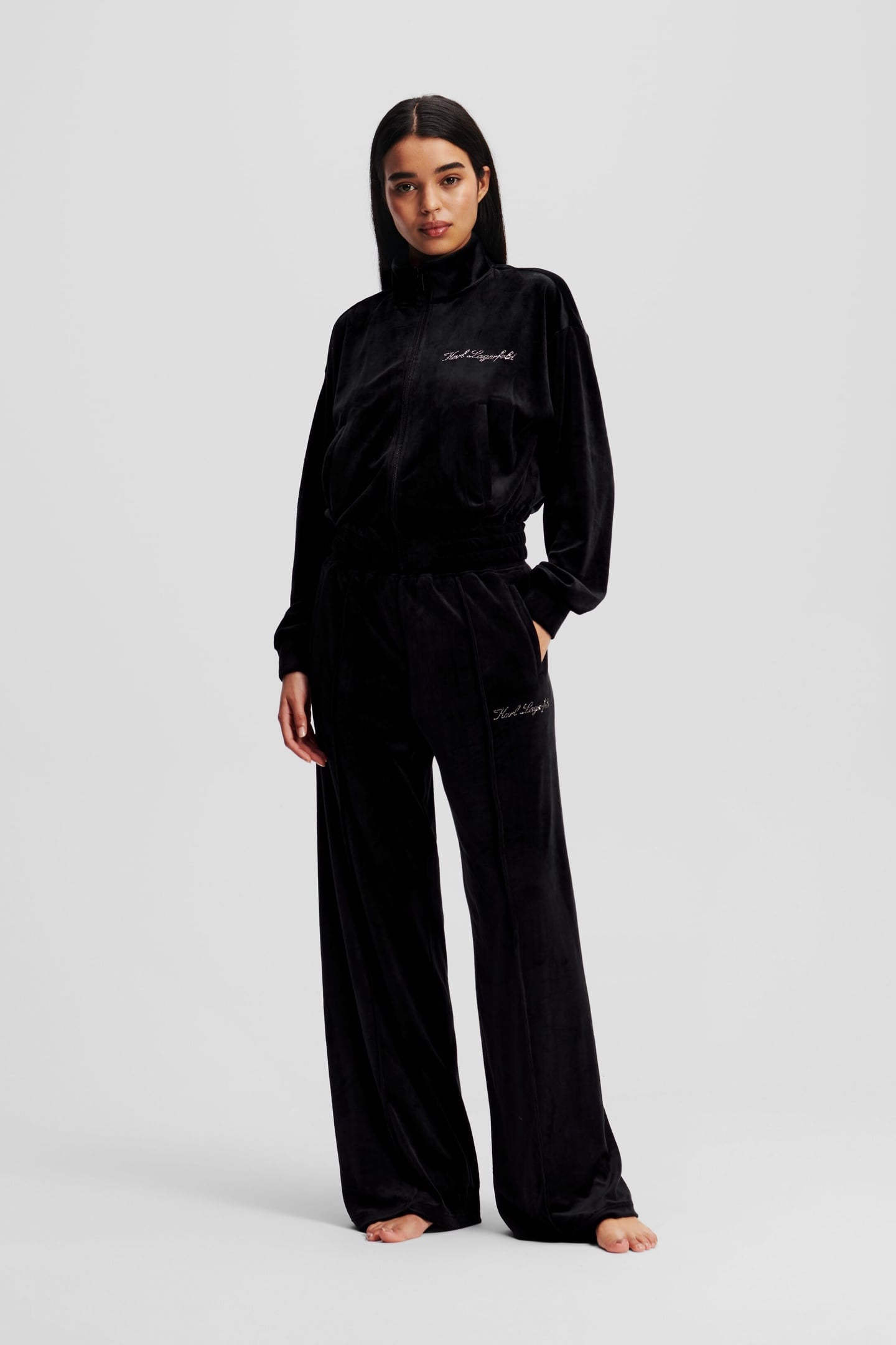HOTEL KARL VELOUR JOGGER BLACK 2