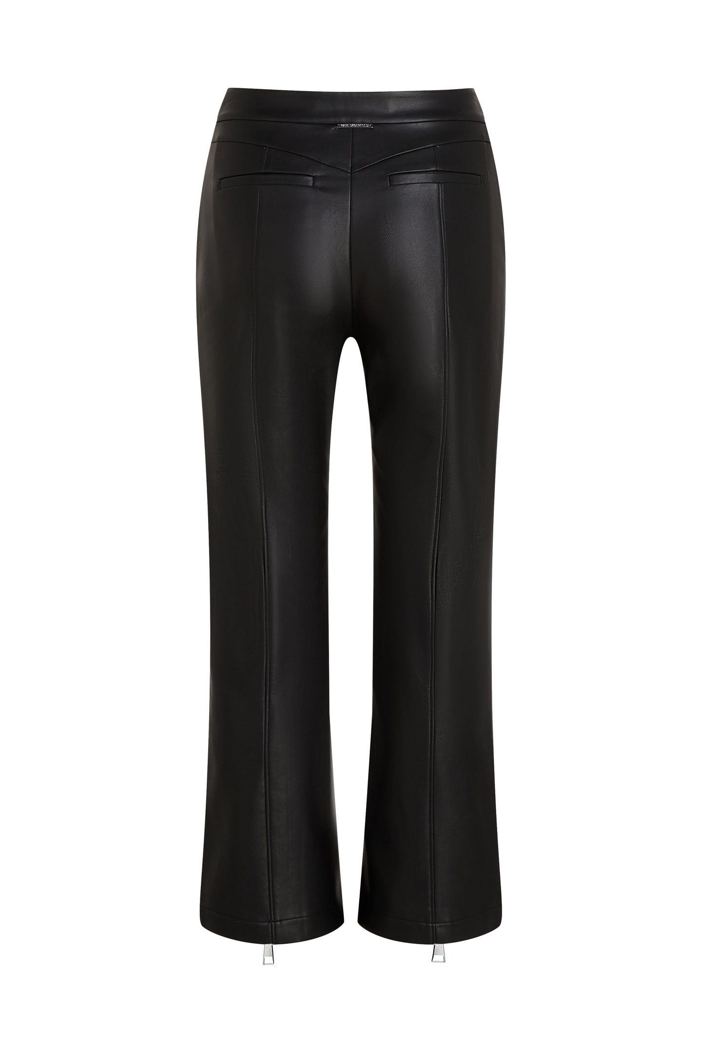 FAUX LEATHER ZIP PANTS BLACK 4