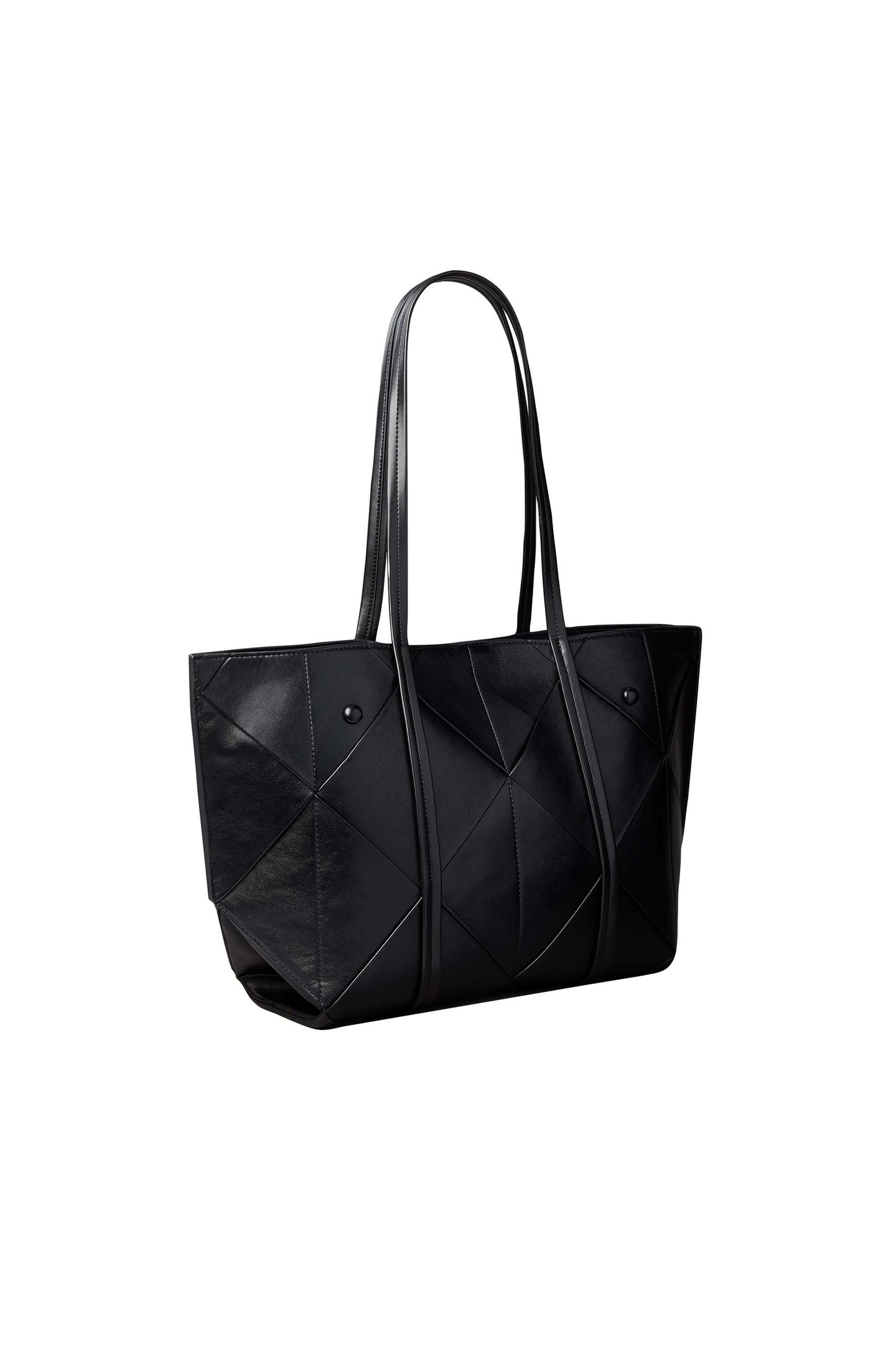 WOVEN MEDIUM TOTE BAG BLACK 2