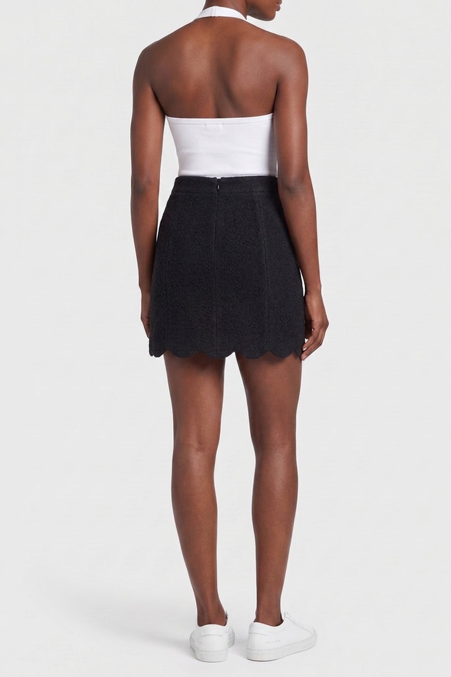 TWEED MINISKIRT BLACK 2