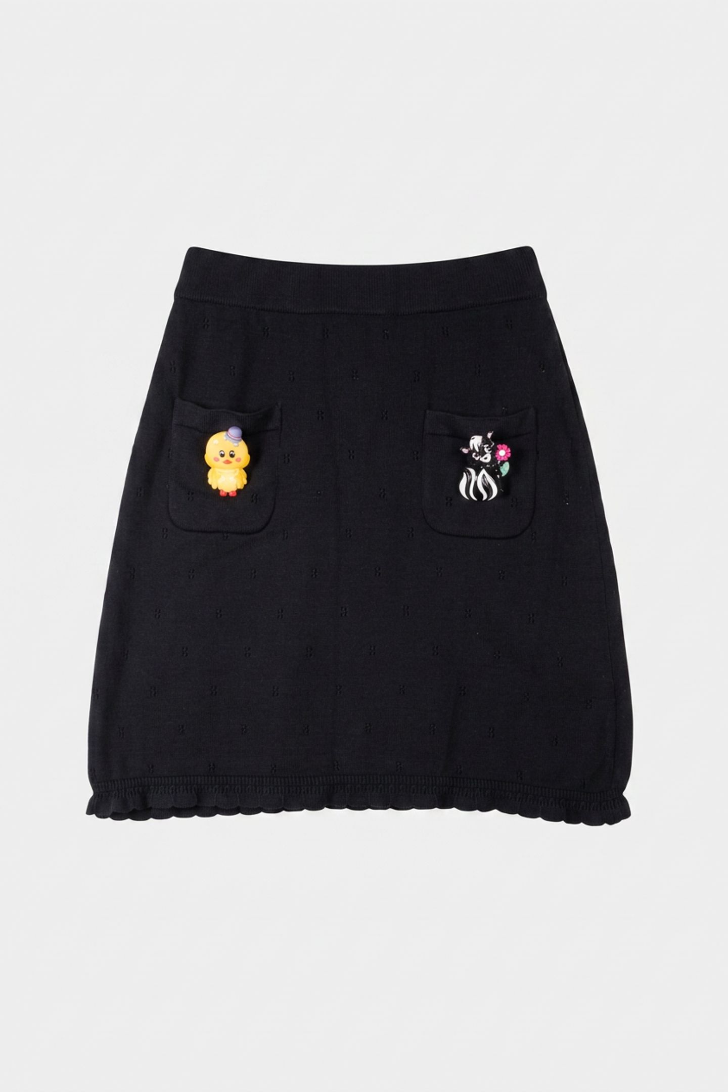 KNITTED SKIRT BLACK 3