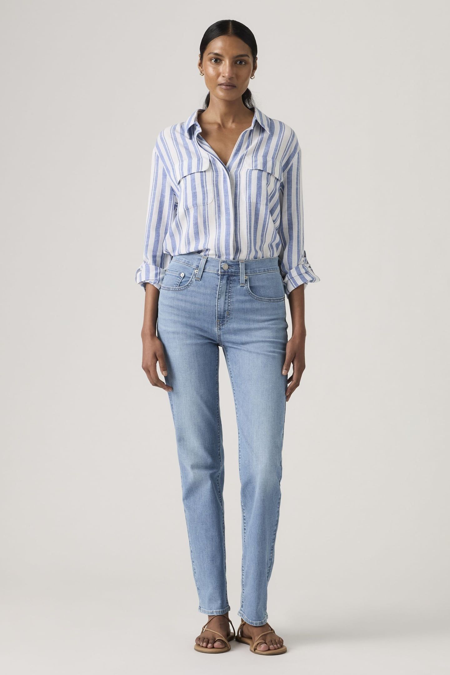 724™ HIGH RISE STRAIGHT LIGHTWEIGHT JEANS 6