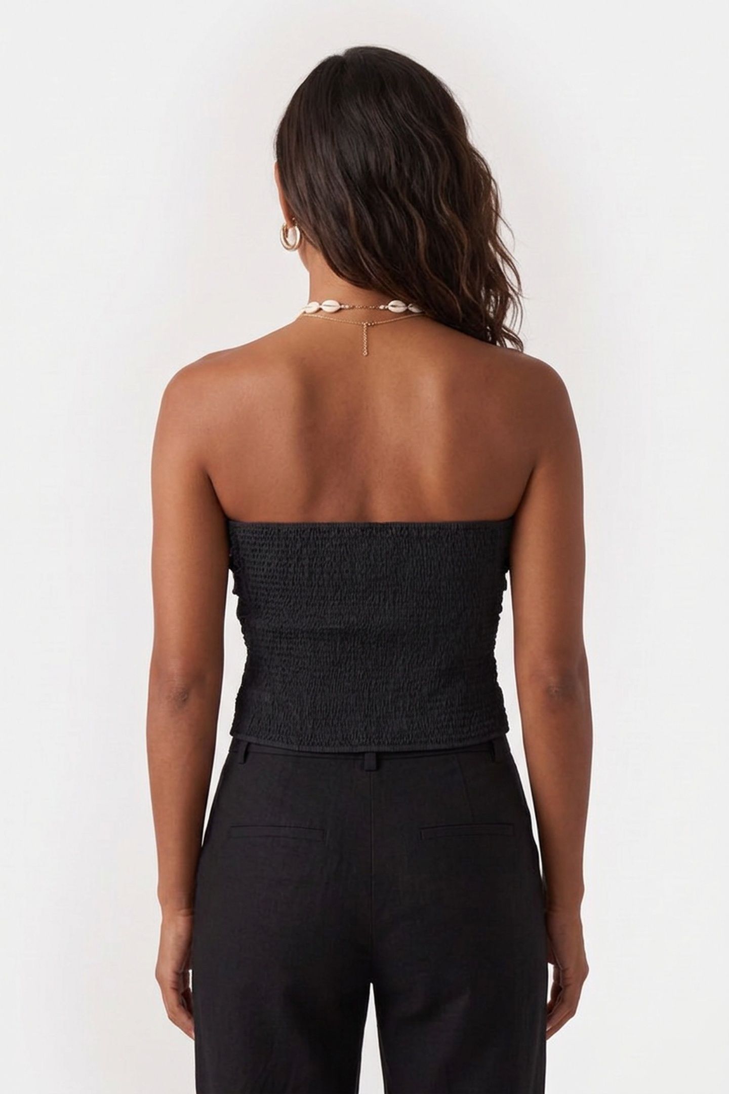 IMELDA TAFETTA TOP BLACK 2