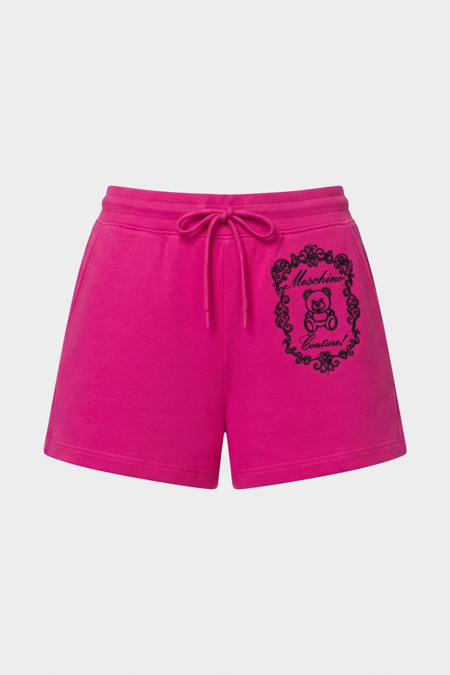 TEDDY EMBROIDERY FLEECE SHORTS PURPLE 3