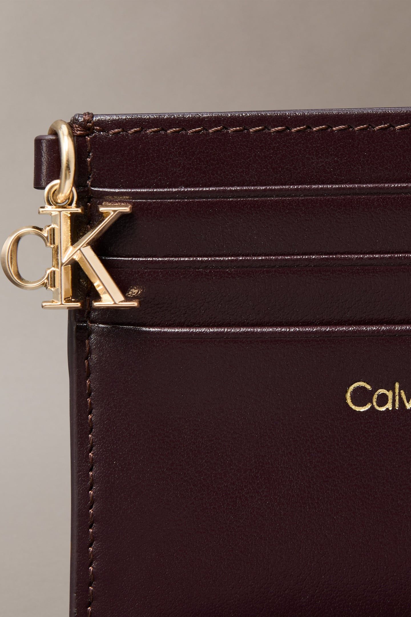 CK ZIP CARDCASE 6CC FUDGE 3