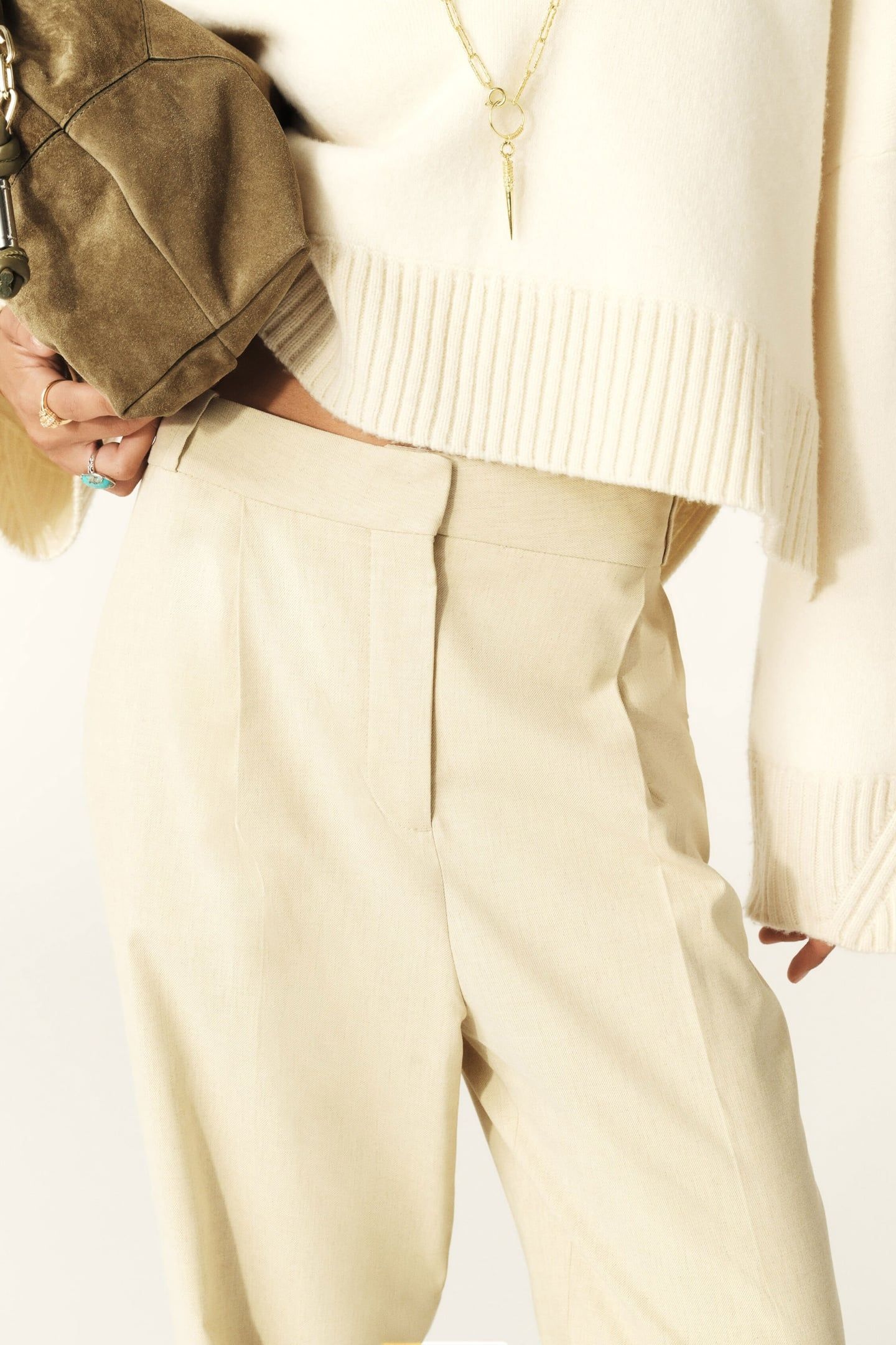 WIDE TROUSERS BEIGE 5
