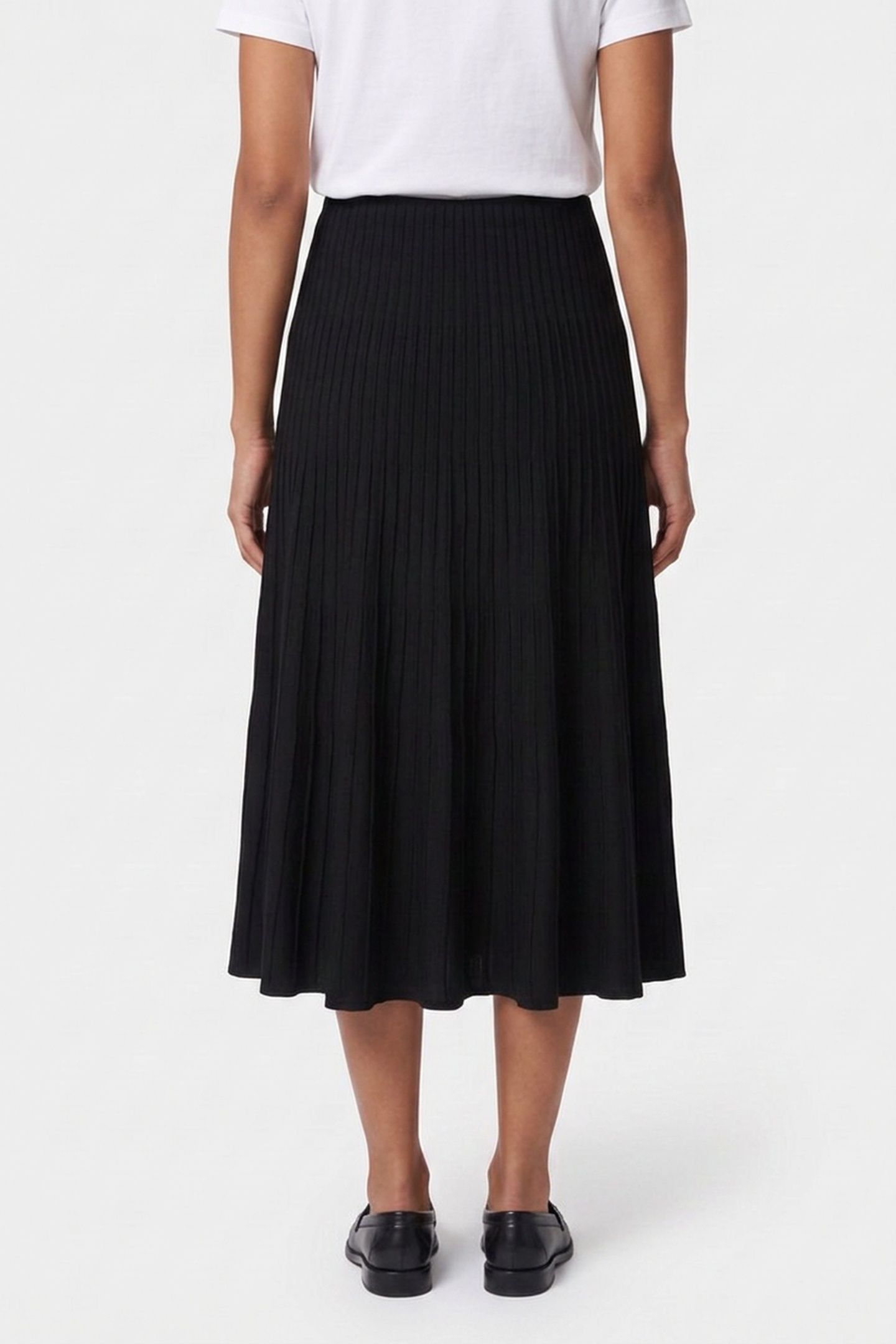 BONDAGE LACING WOOL SKIRT BLACK 2