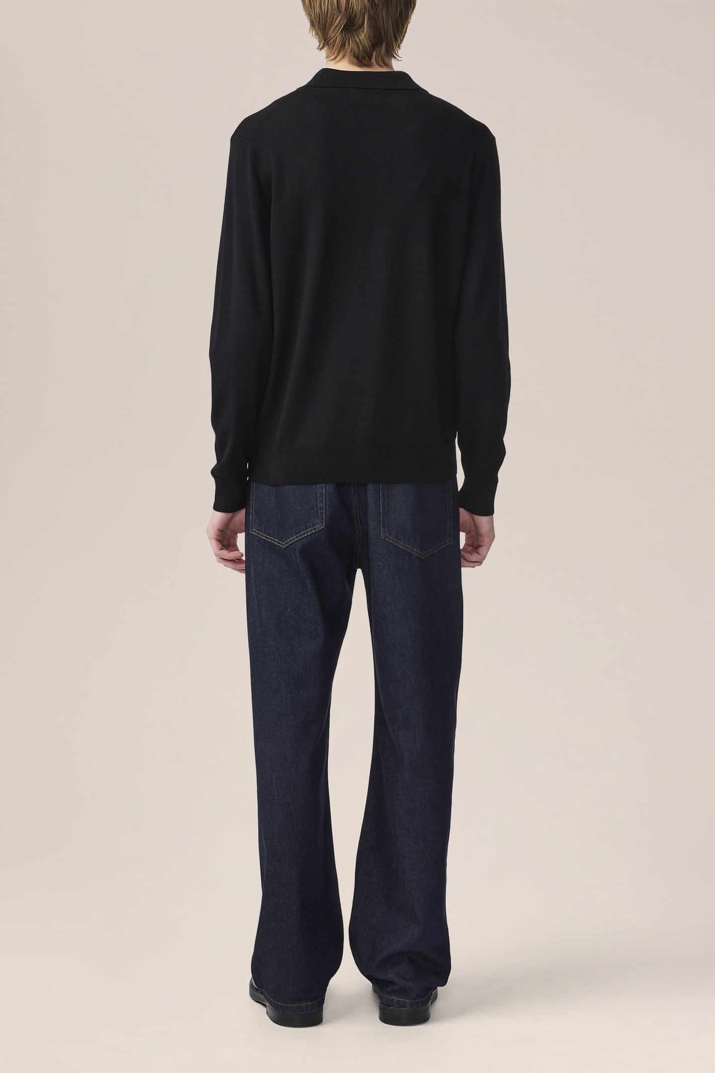 SERGIO ZIP POLO 6605 BLACK 2