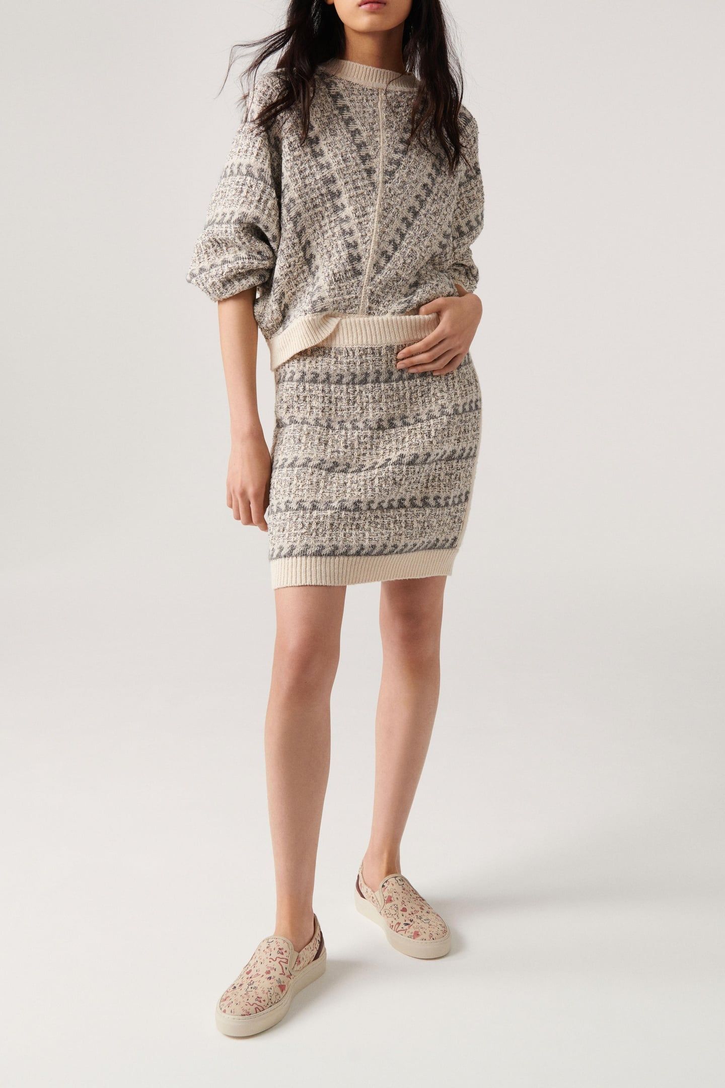 MINI SKIRT ECRU 3