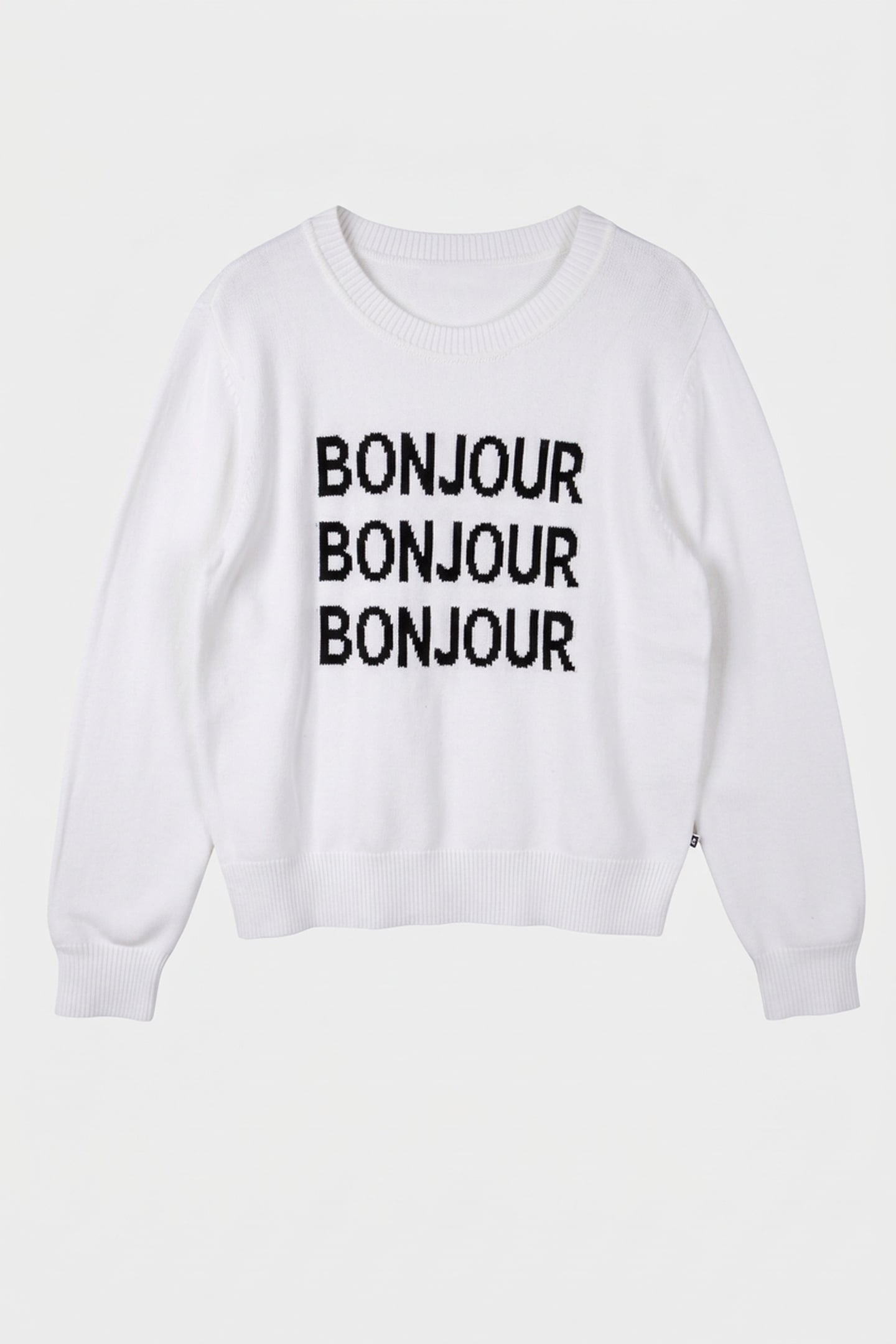 BONJOUR SWEATER WHITE 3