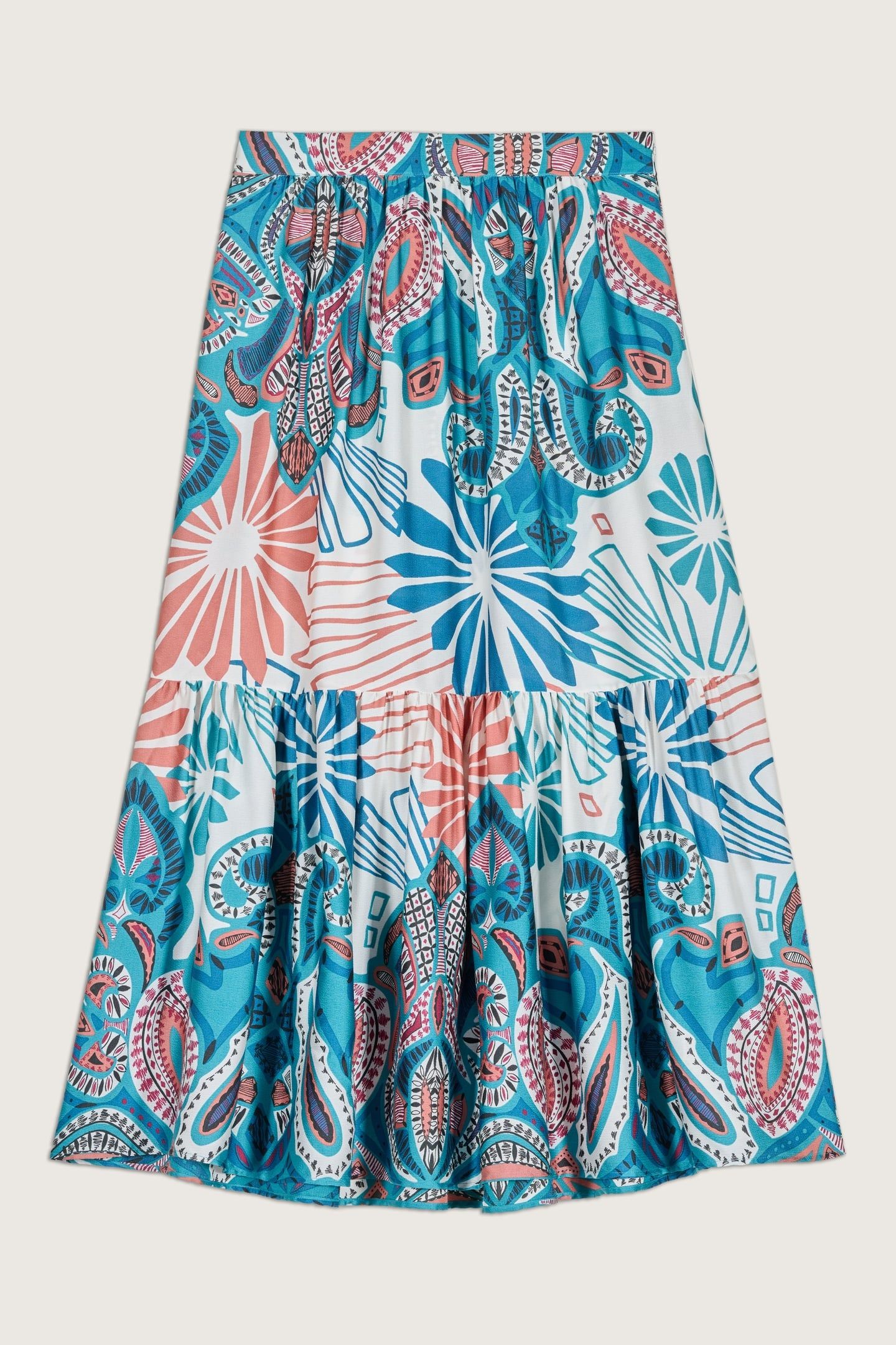 MID-LENGTH SKIRT TURQUOISE 3