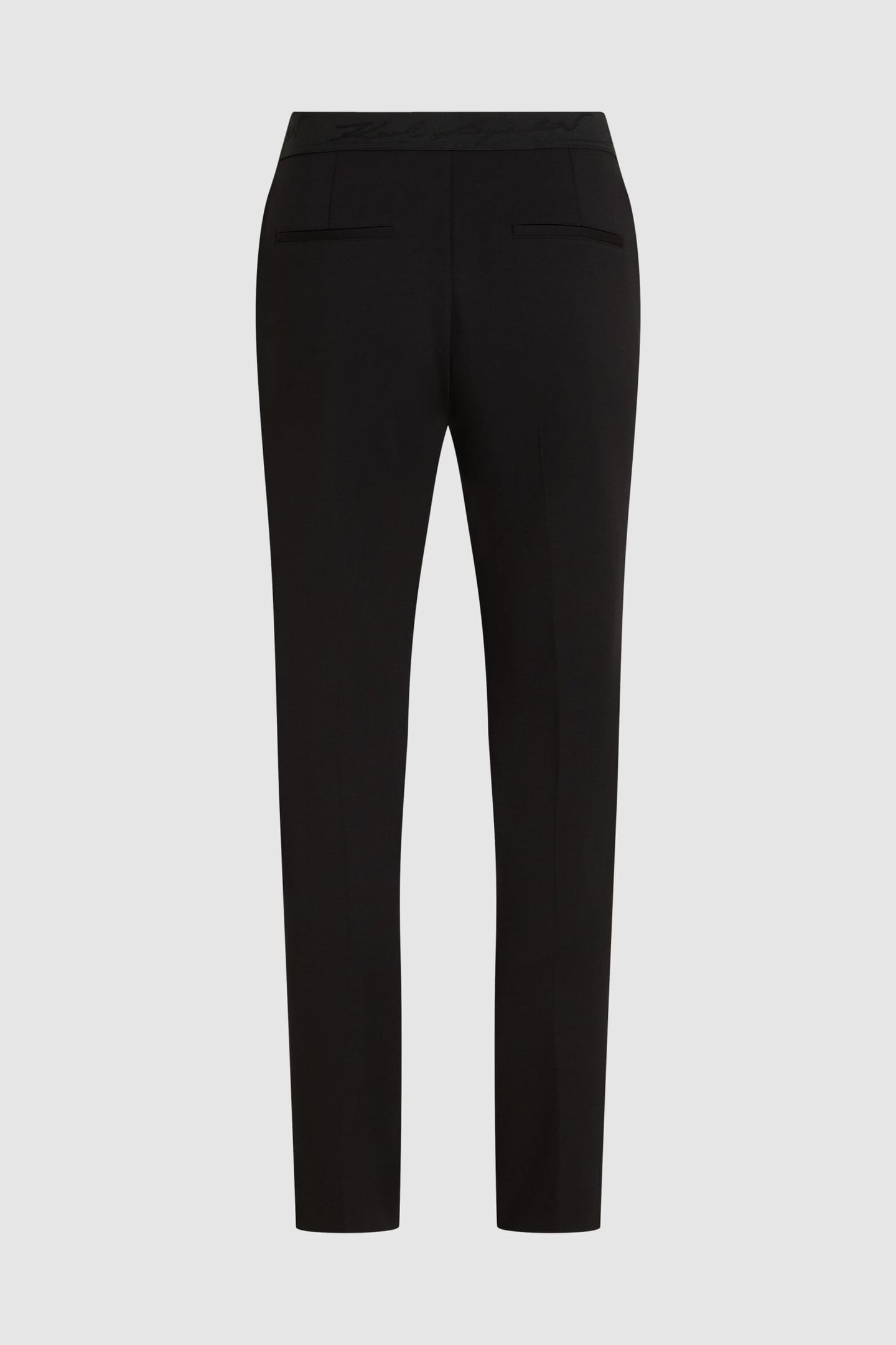 ELASTIC WAIST PUNTO PANTS BLACK 2