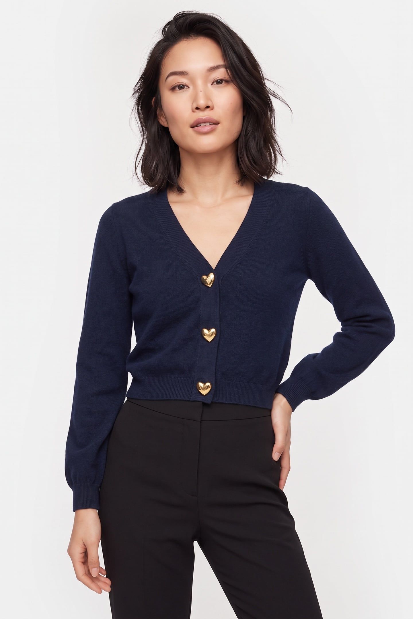 KNITTED JACKET BLUE 1