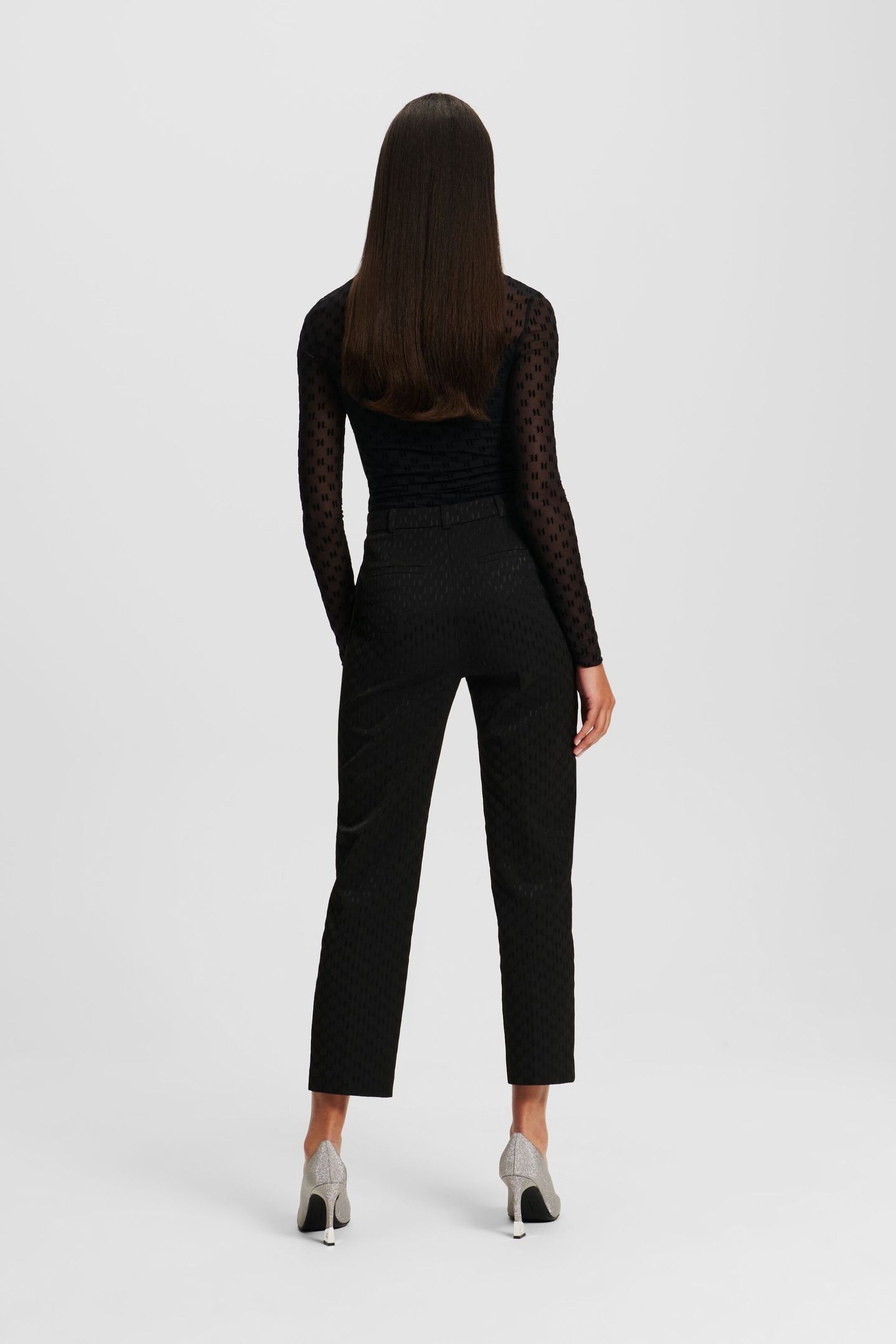 MONOGRAM SUIT PANTS BLACK 3