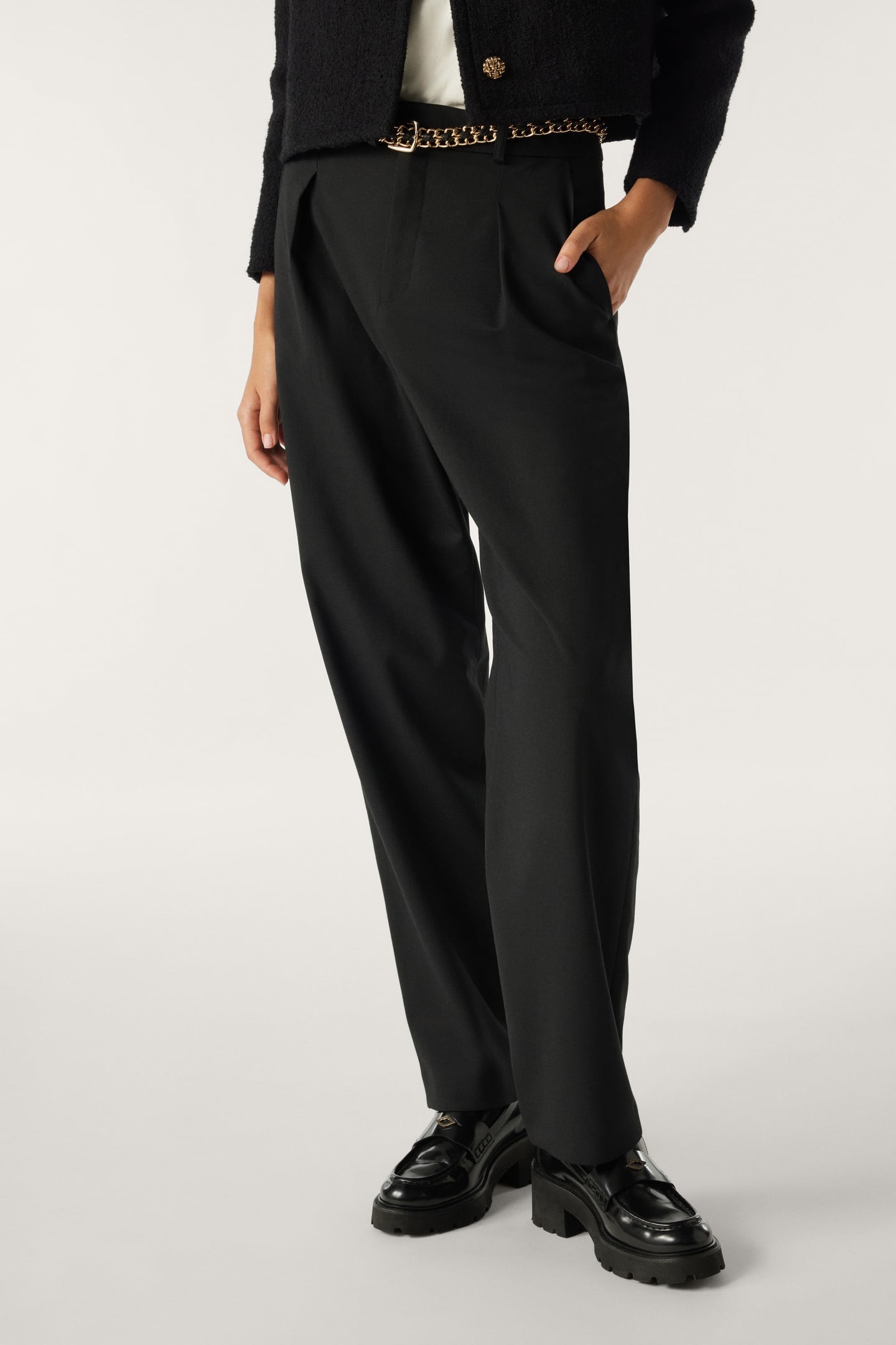 STRAIGHT TROUSERS BLACK 4