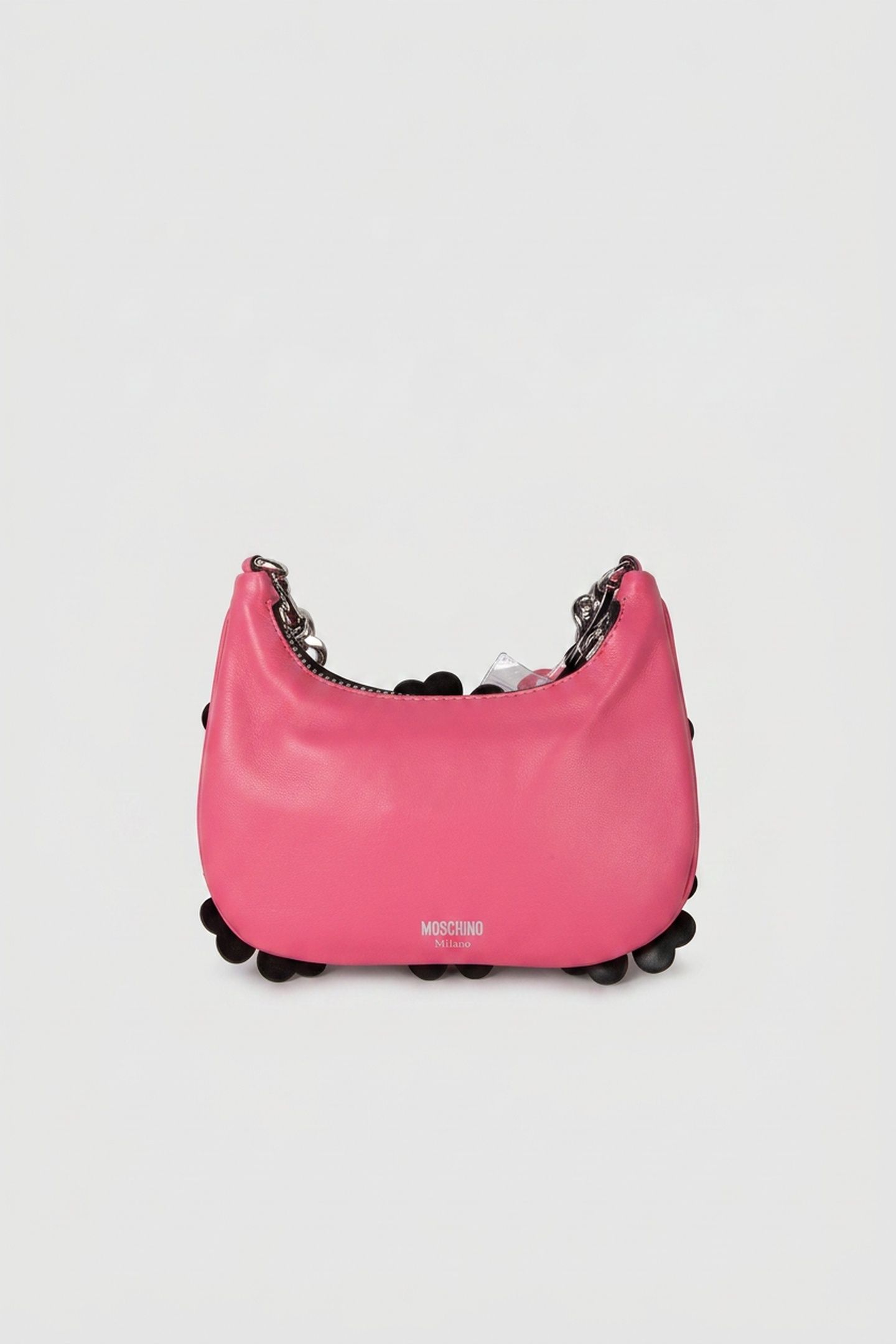 HEART FLOWERS NAPPA LEATHER MINI HOBO BAG PURPLE 2