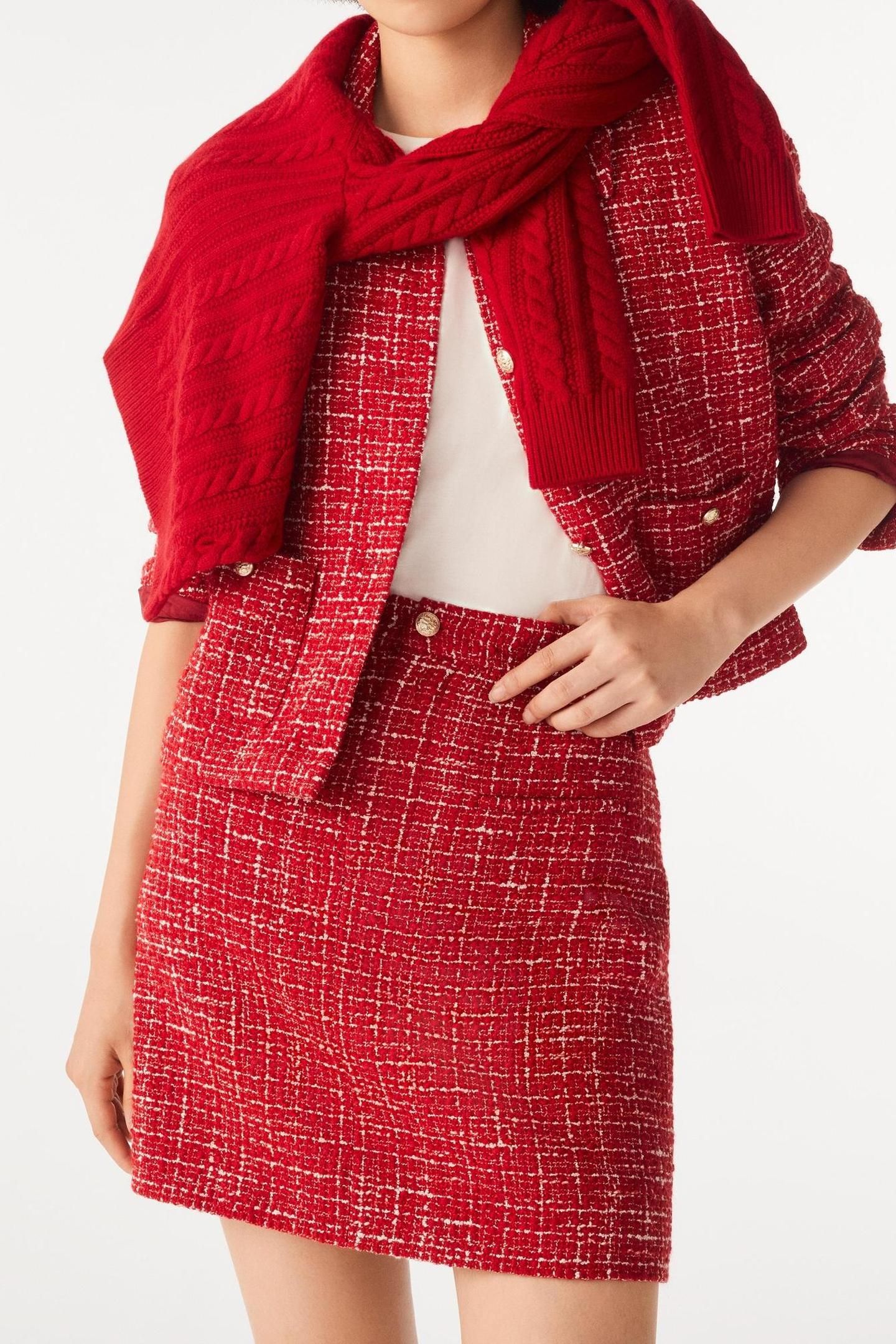 MINI SKIRT ROUGE 1